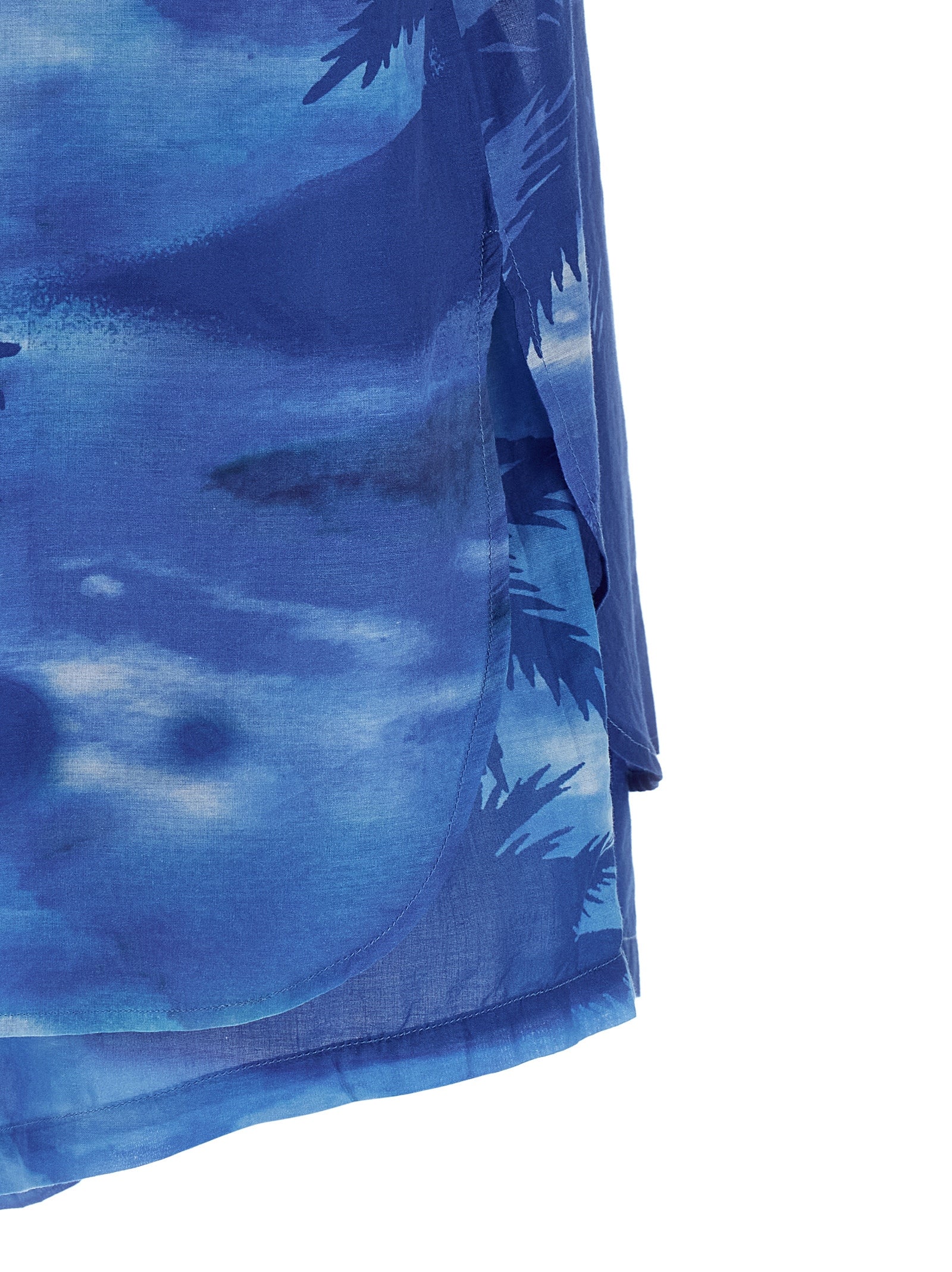 Blue Cotton Shorts