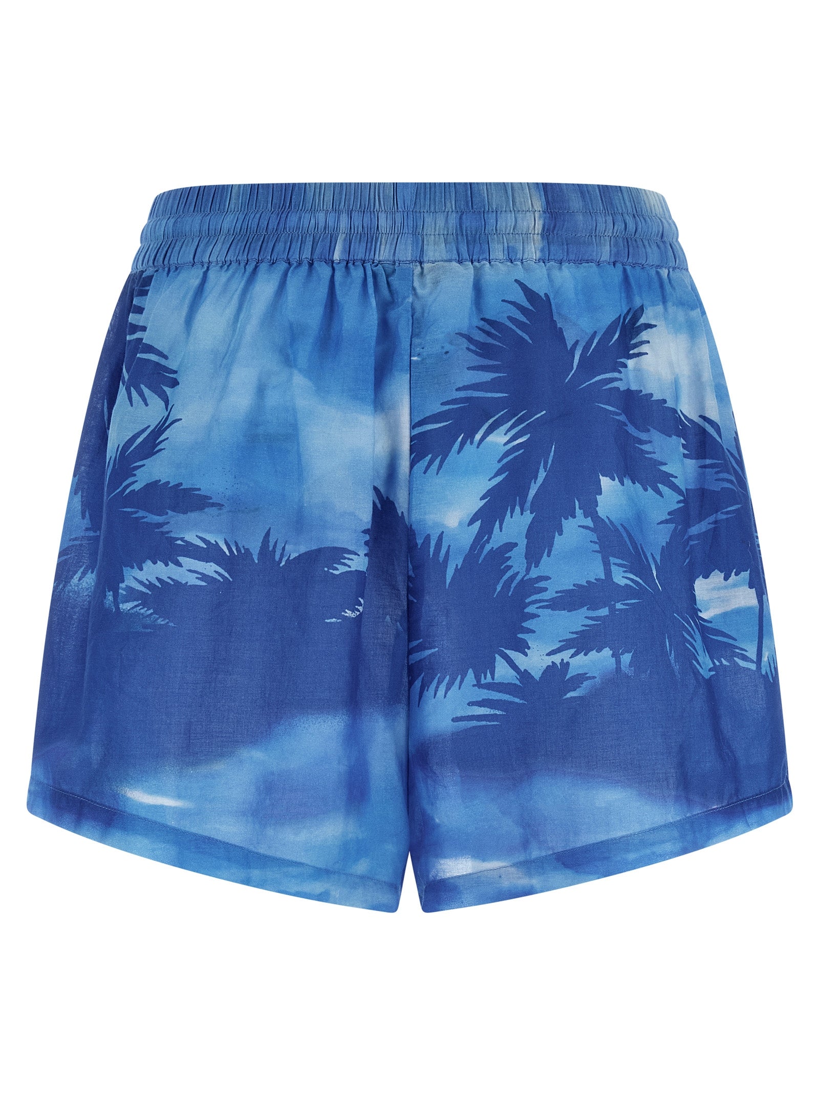Blue Cotton Shorts