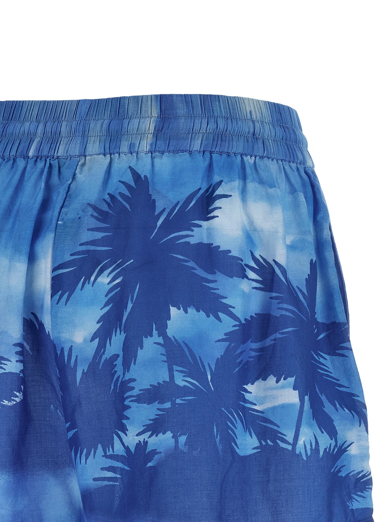 Blue Cotton Shorts