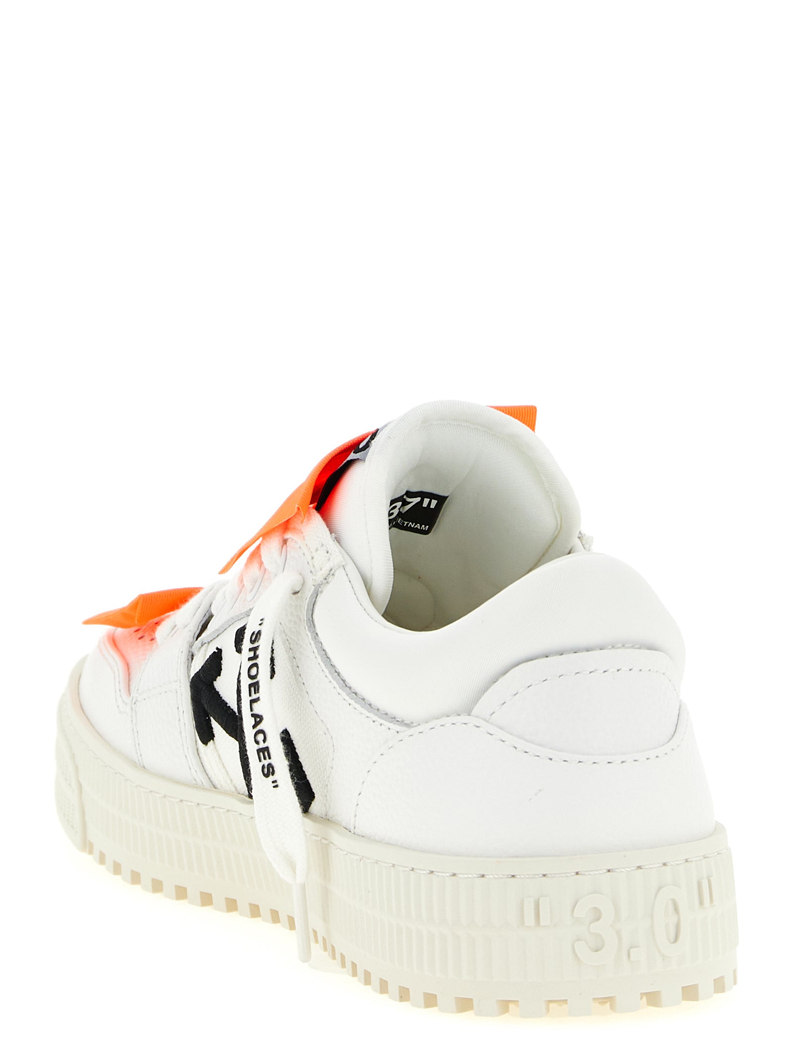 White Calfskin Athletic Sneakers