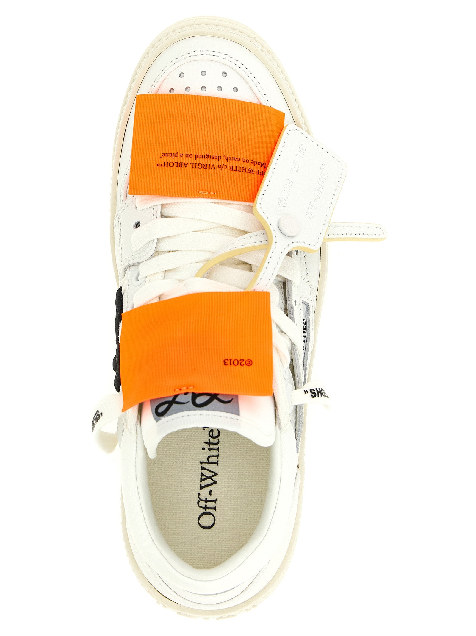 White Calfskin Athletic Sneakers