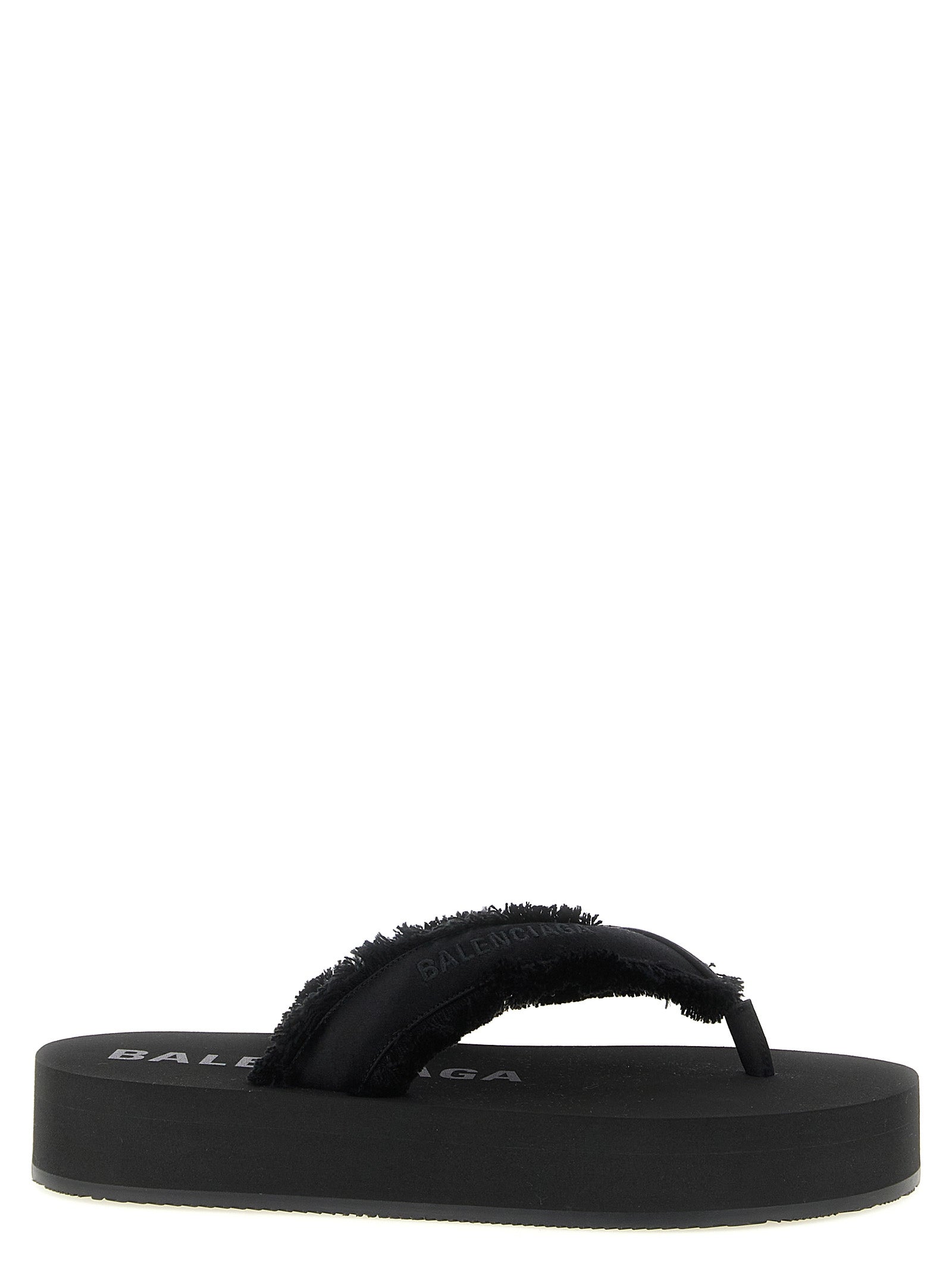 Black Viscose Slides