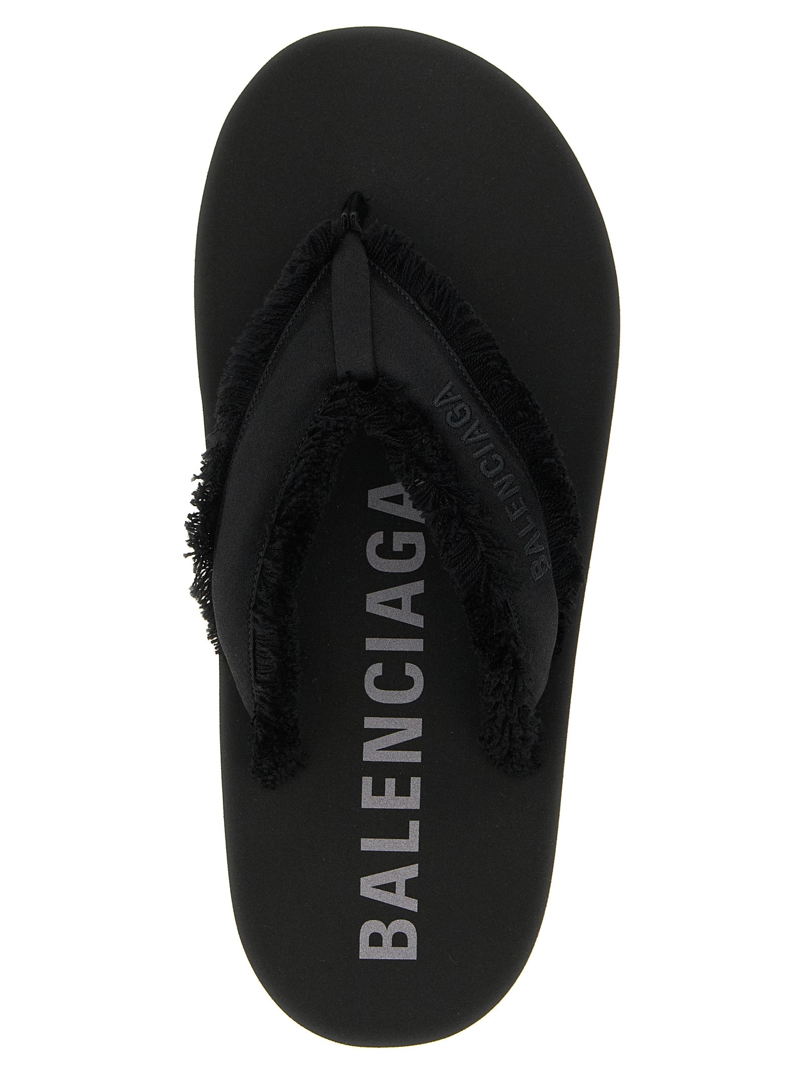 Black Viscose Slides