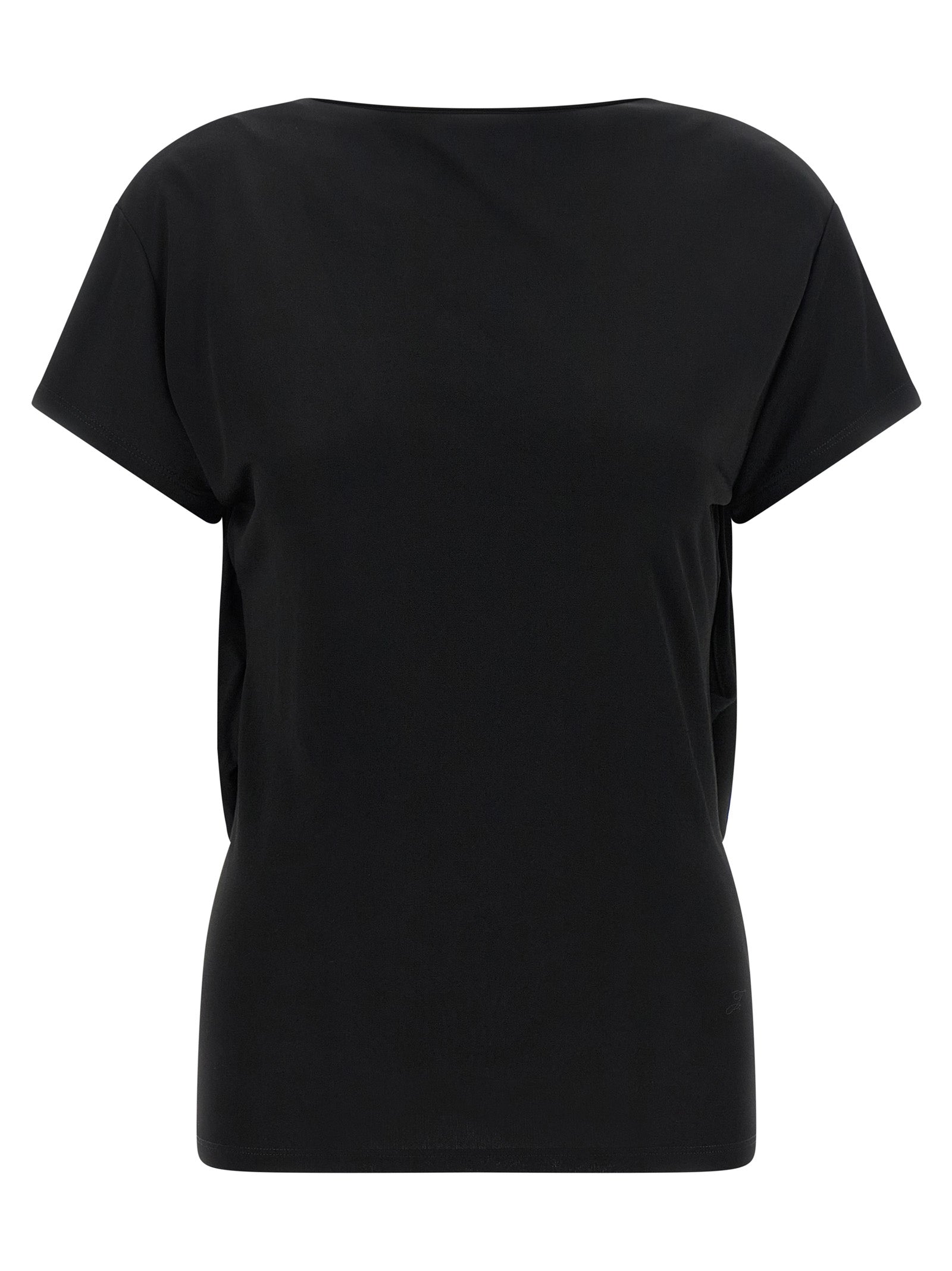 Black Viscose T-Shirt