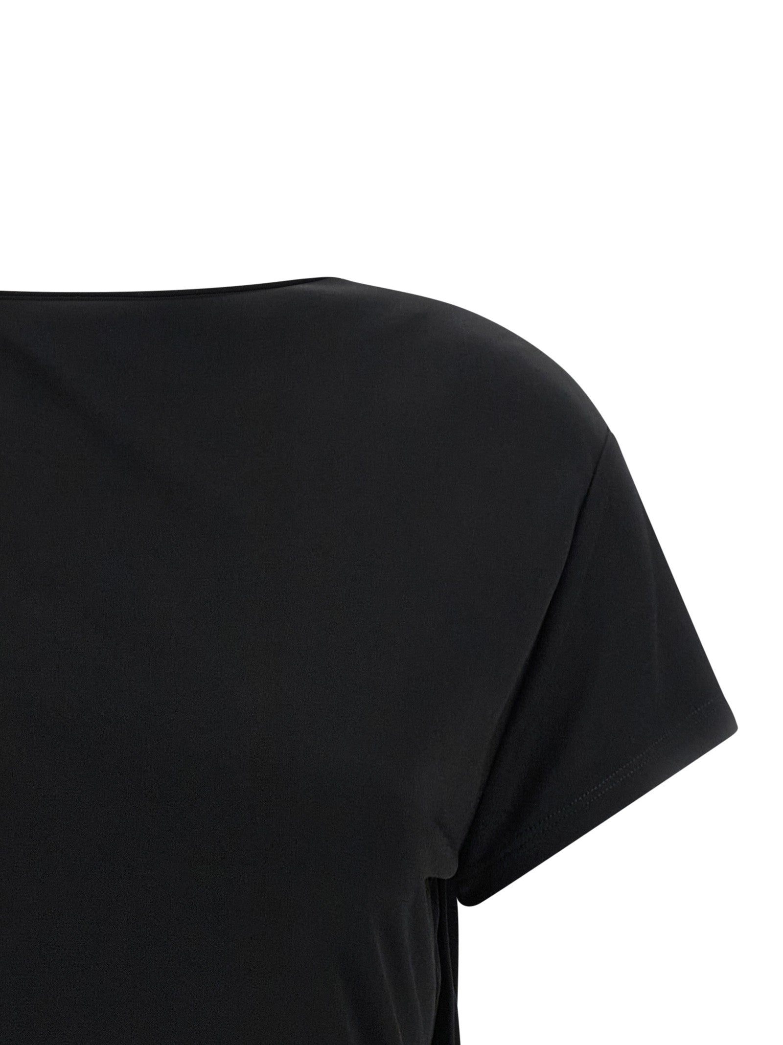 Black Viscose T-Shirt