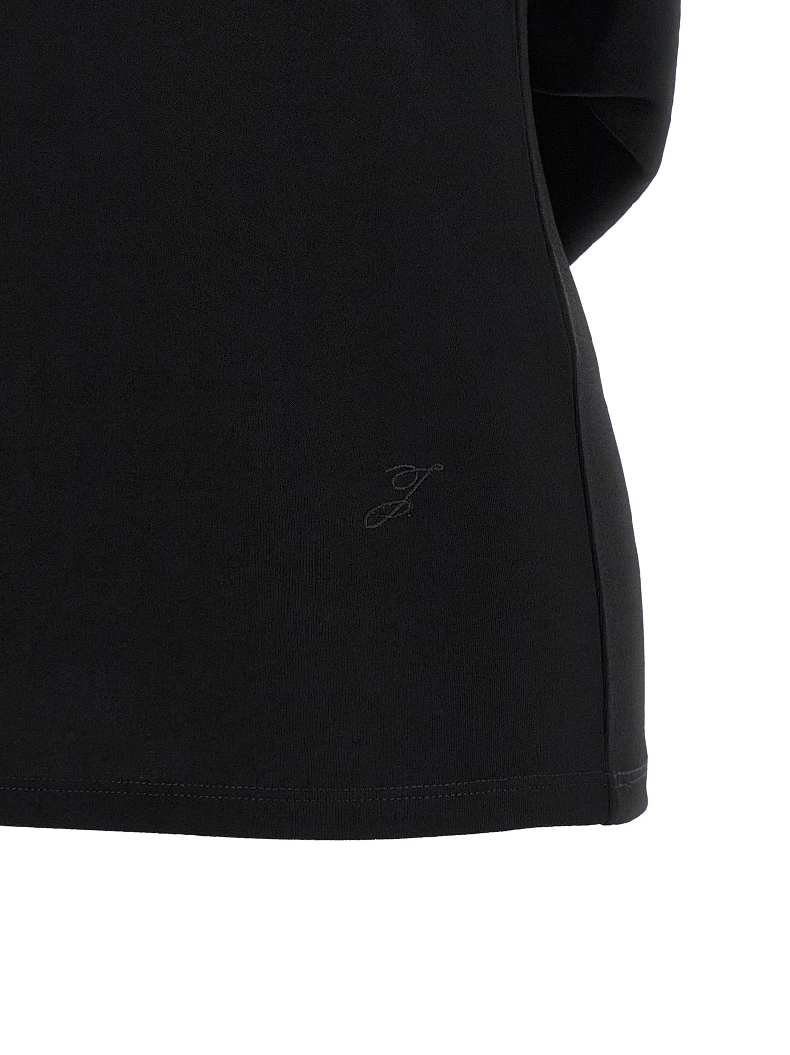 Black Viscose T-Shirt