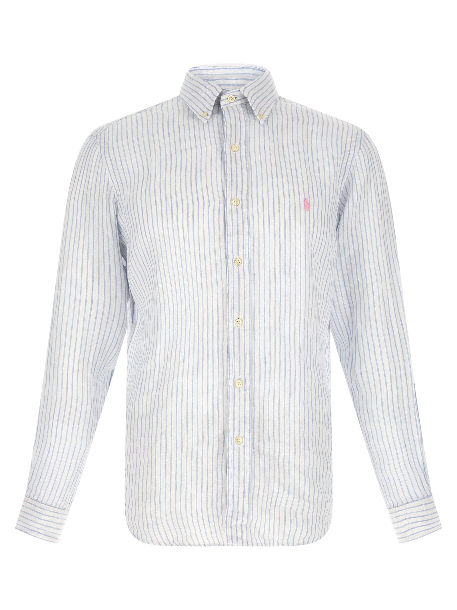 Blue Linen Blouse