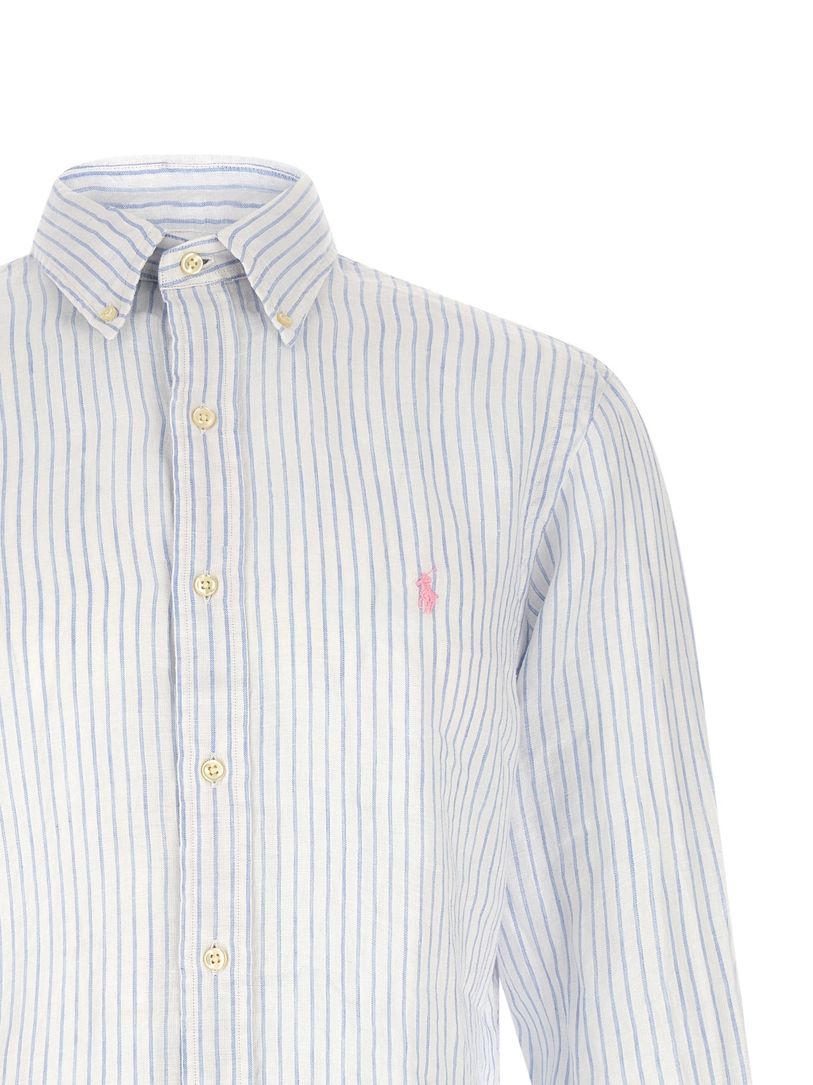 Blue Linen Blouse