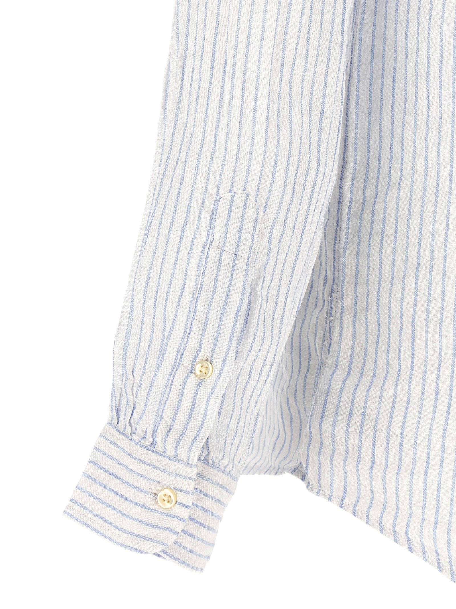 Blue Linen Blouse