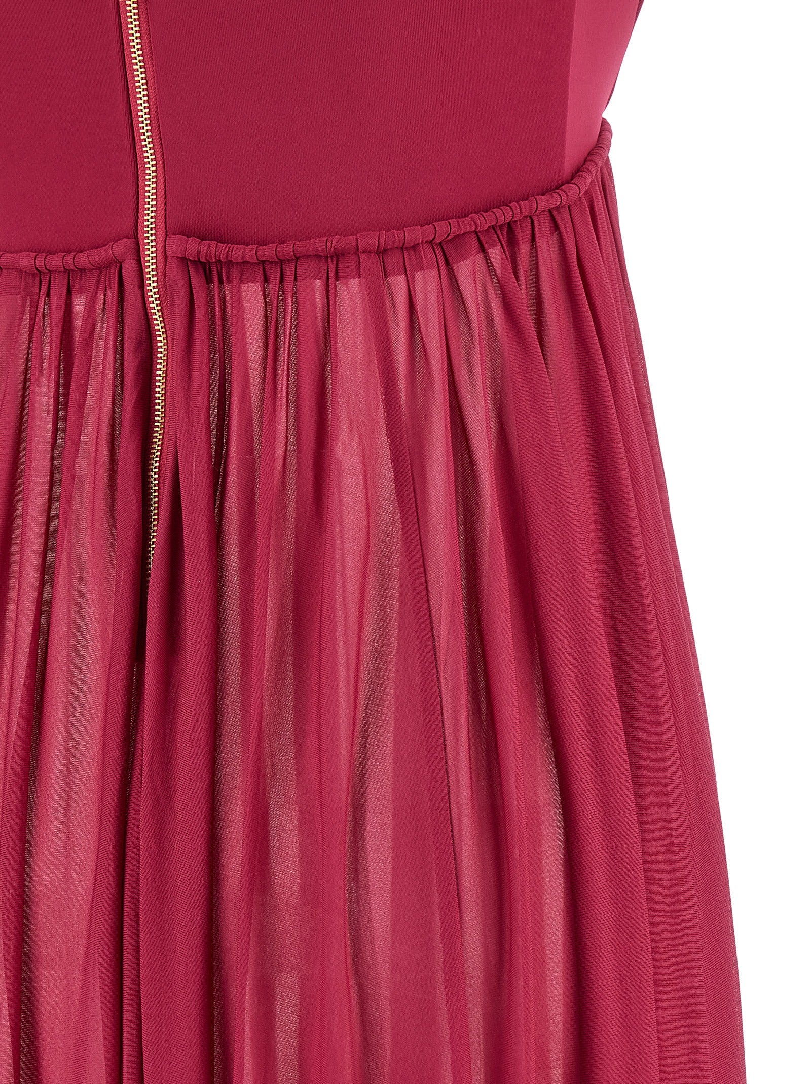 Fuchsia Viscose Long Dress