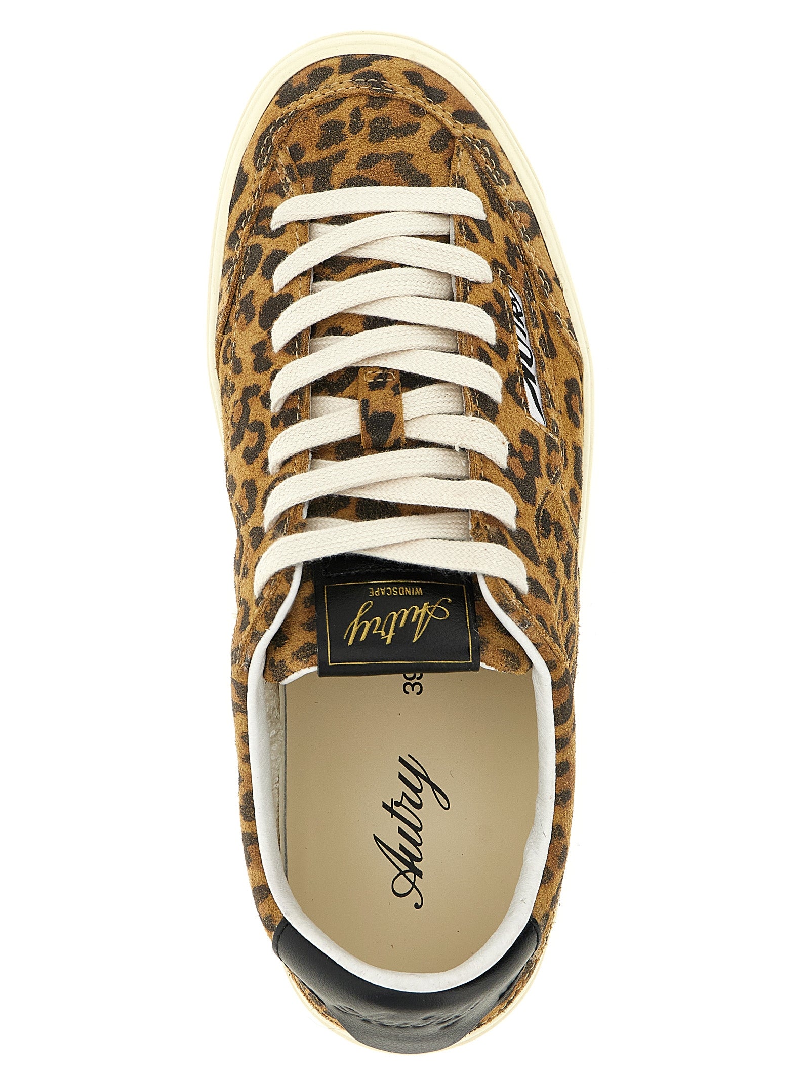Brown Cowhide Low Top Sneakers