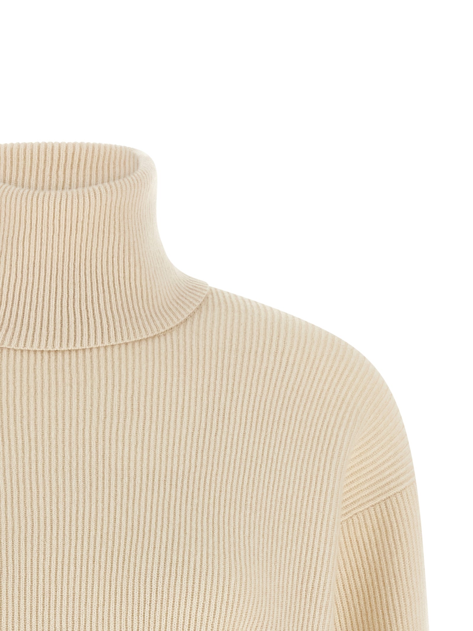 White Virgin Wool Cardigan