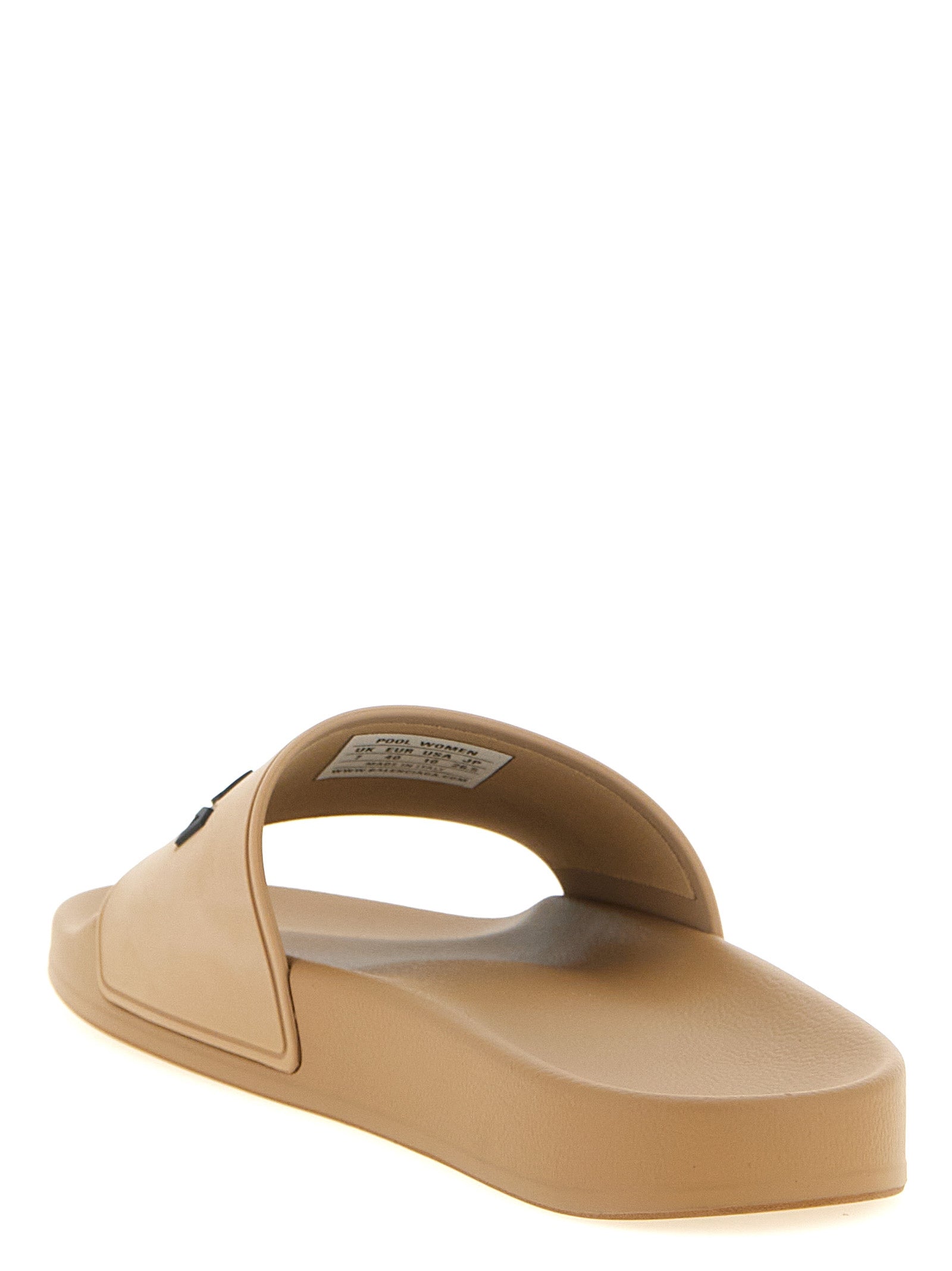 Beige Plastic Slides