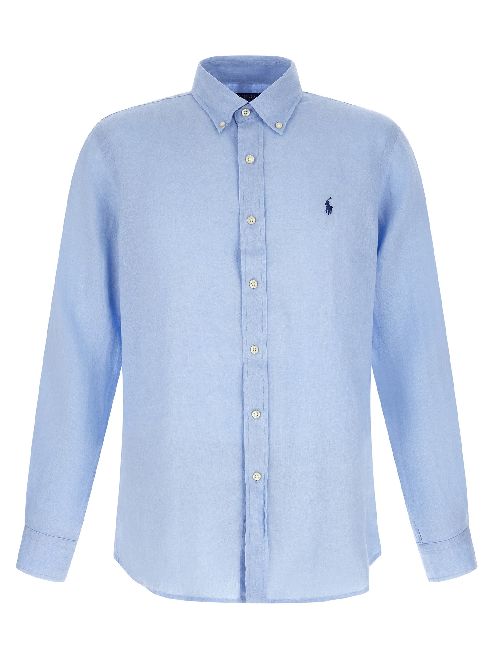 Blue Linen Blouse