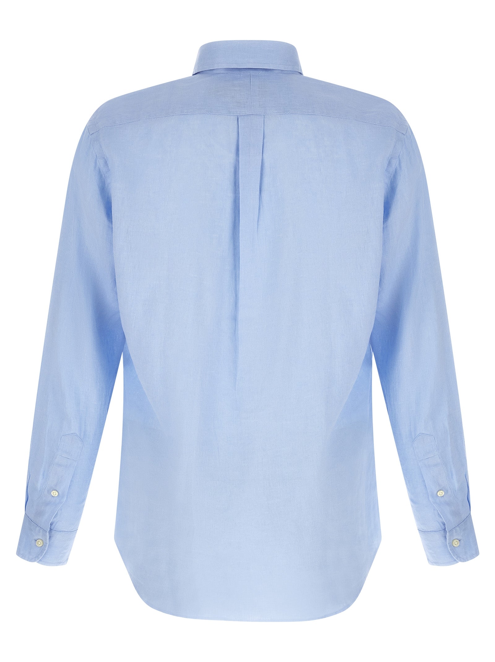 Blue Linen Blouse