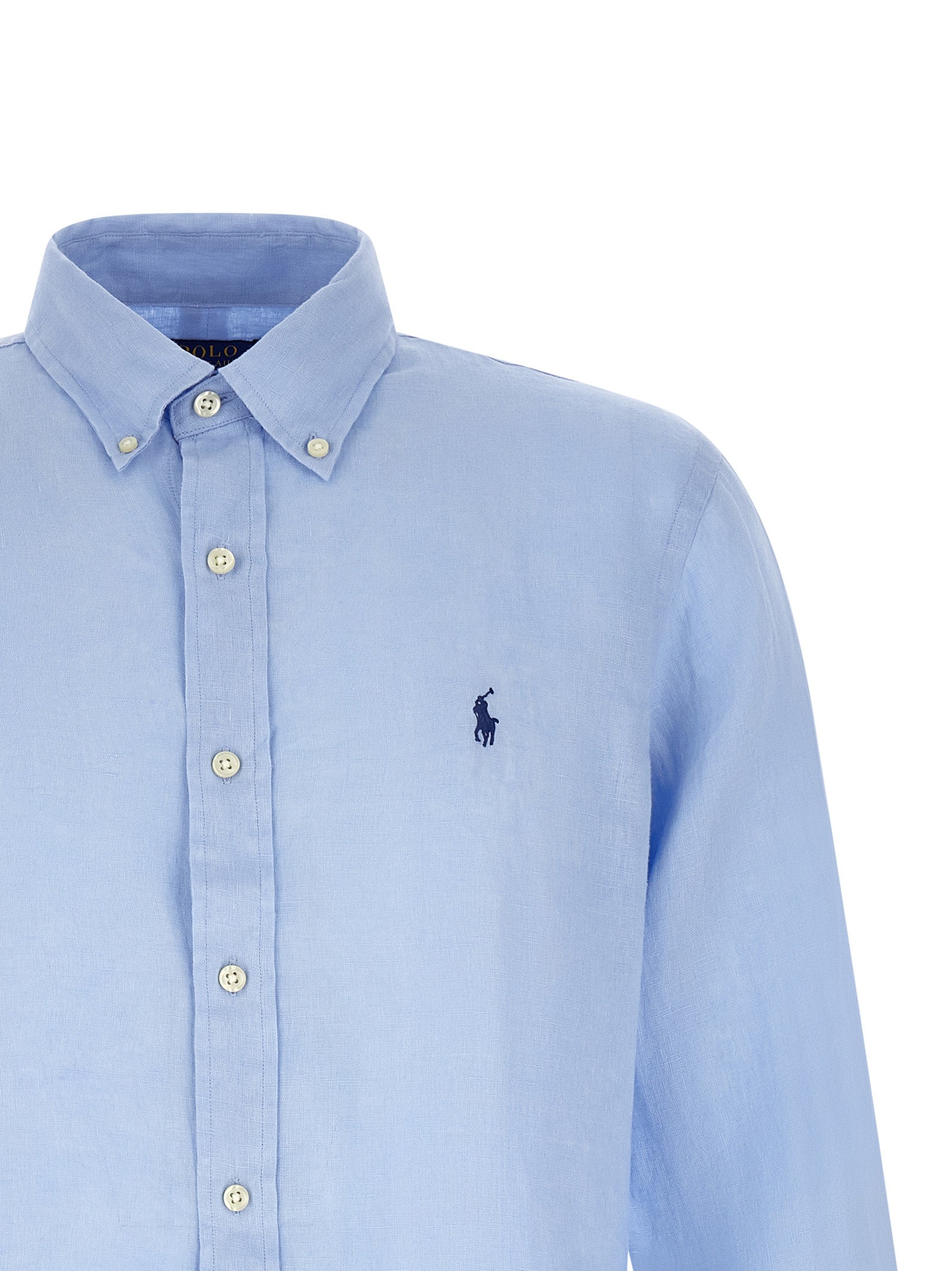Blue Linen Blouse