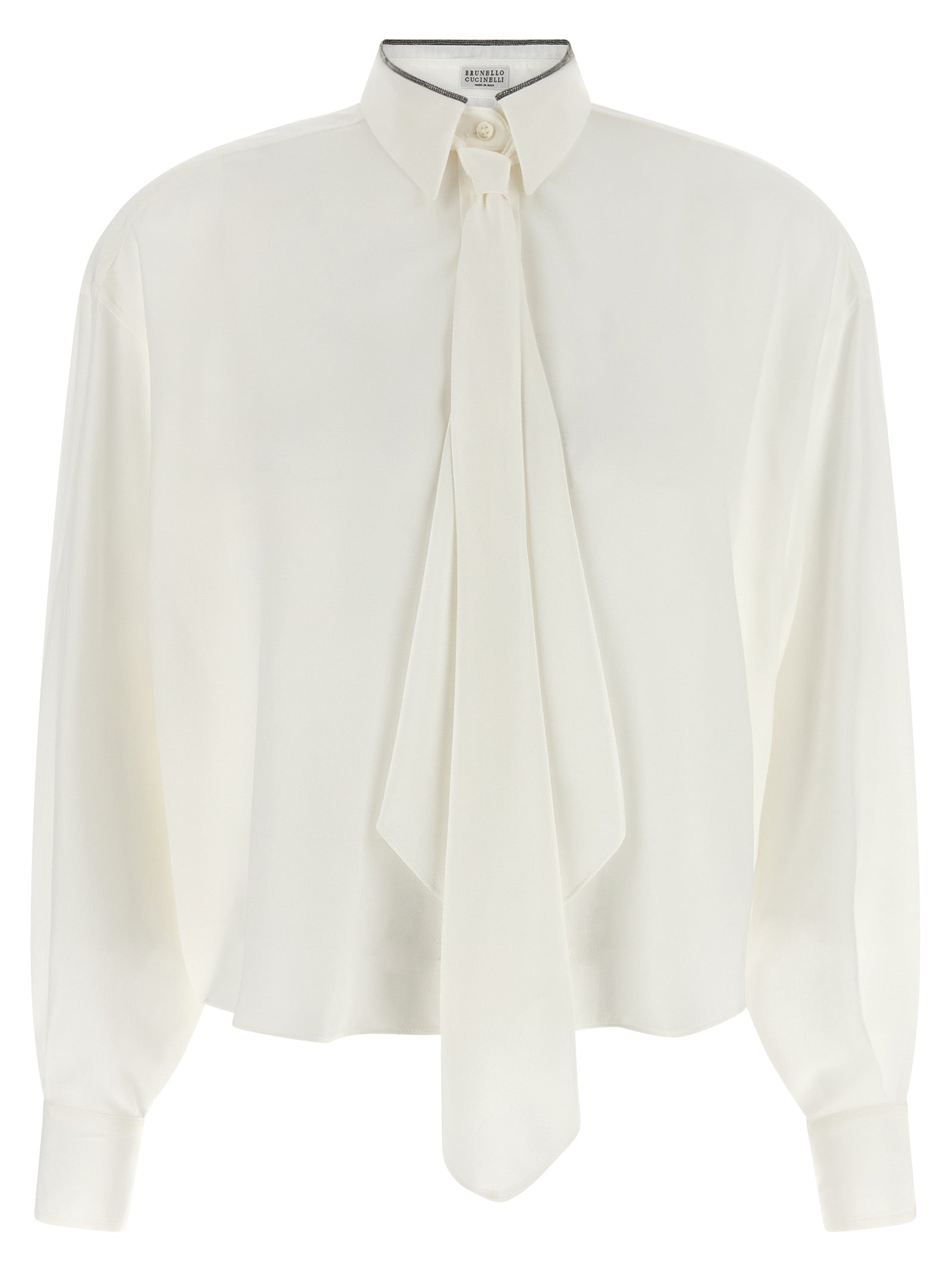 White Silk Blouse