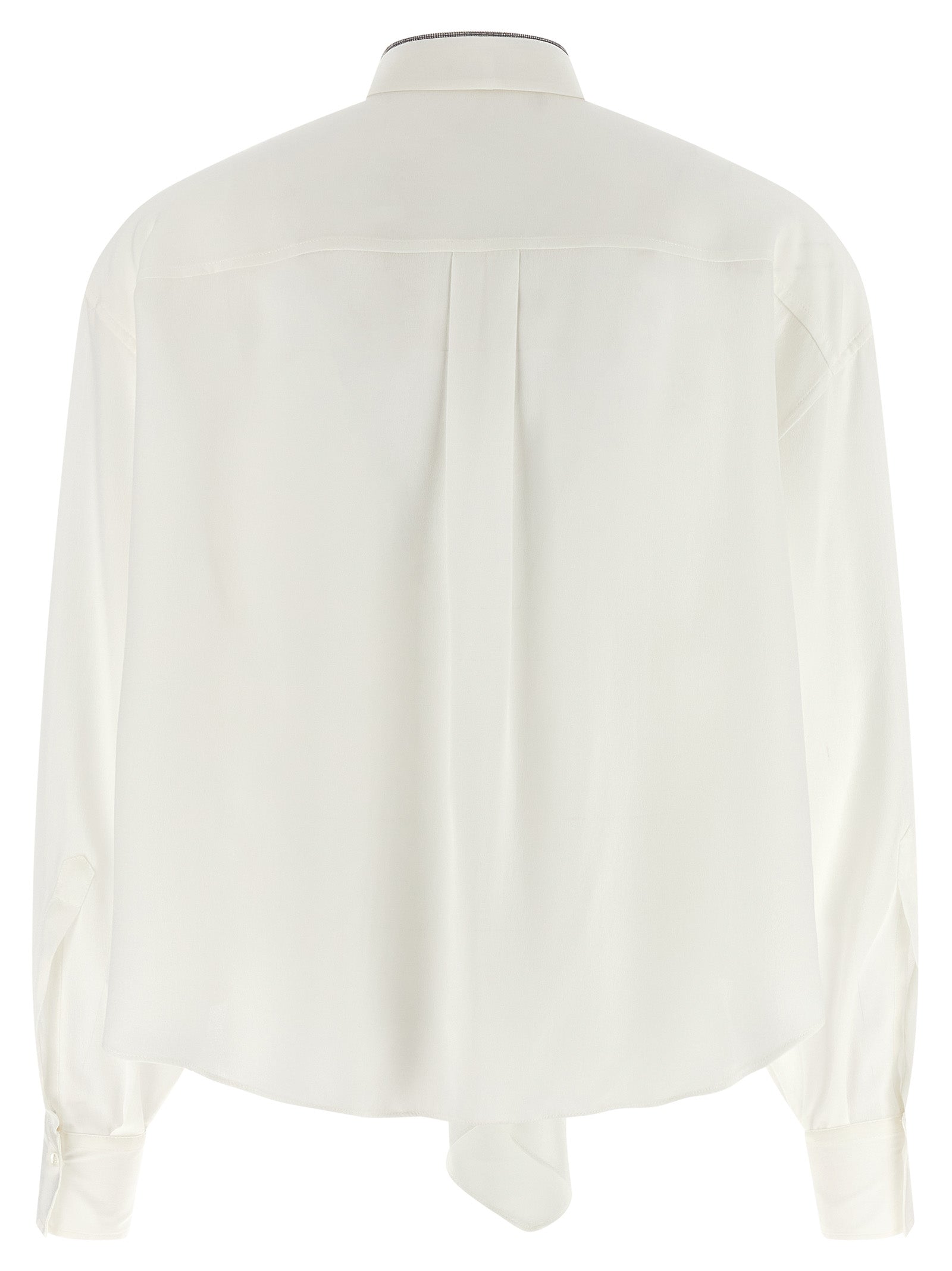 White Silk Blouse