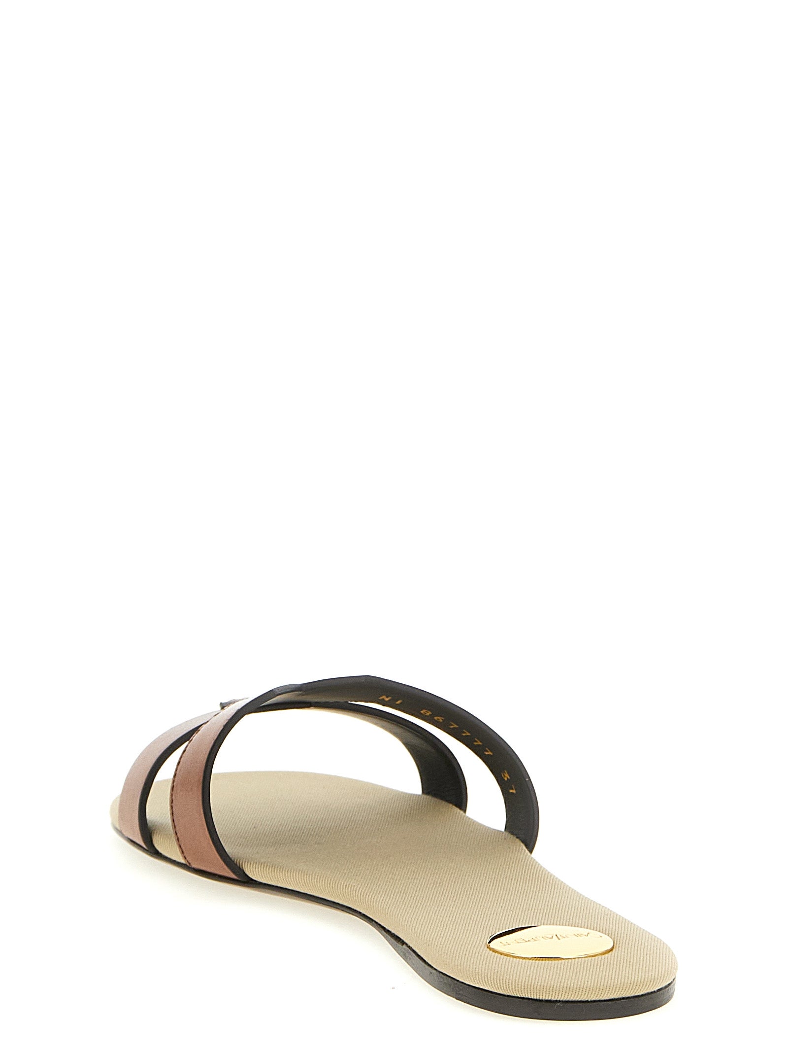 Brown Calfskin Slides