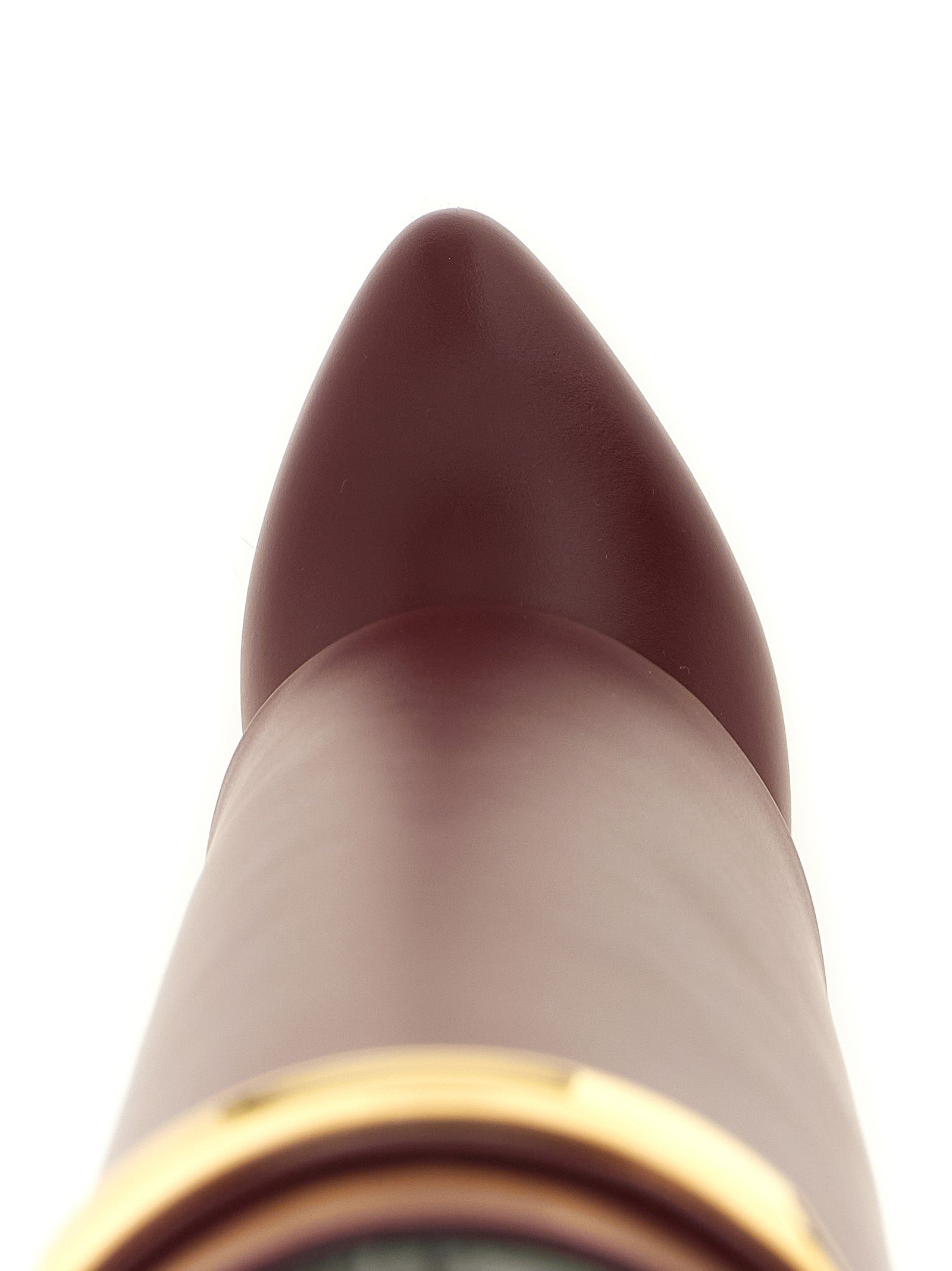 Bordeaux Calfskin Over The Knee