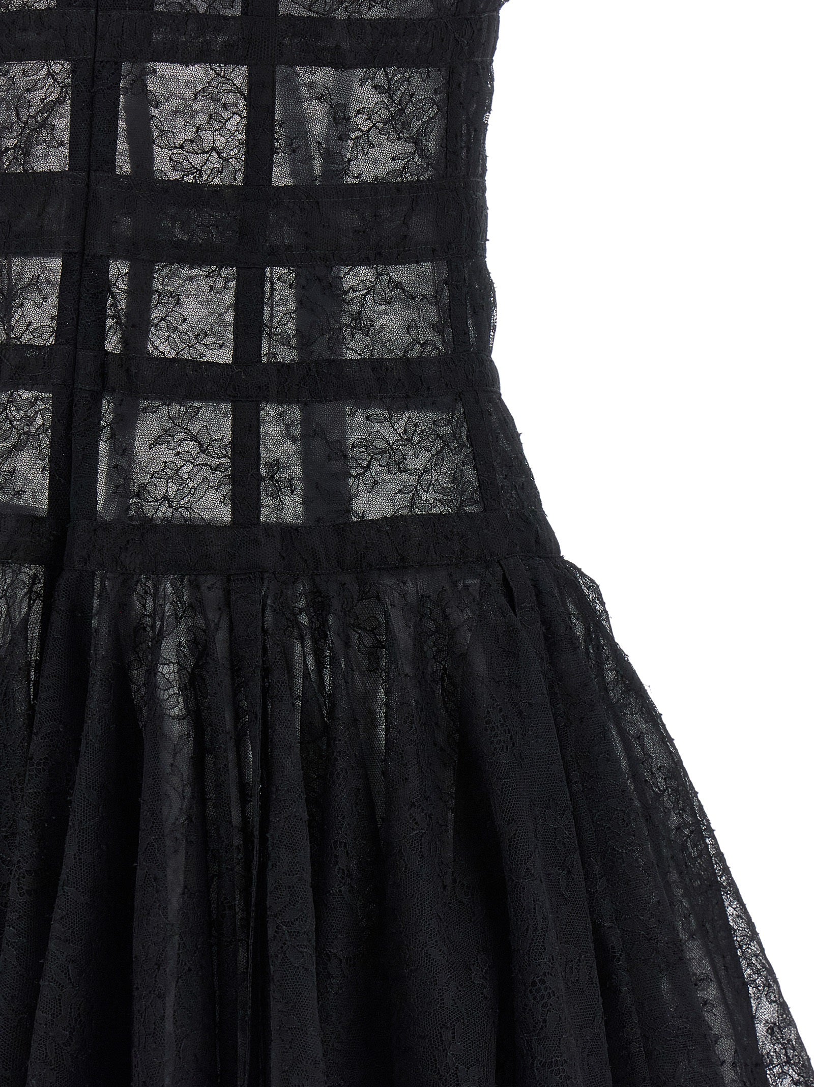 Black Polyamide Short Dress