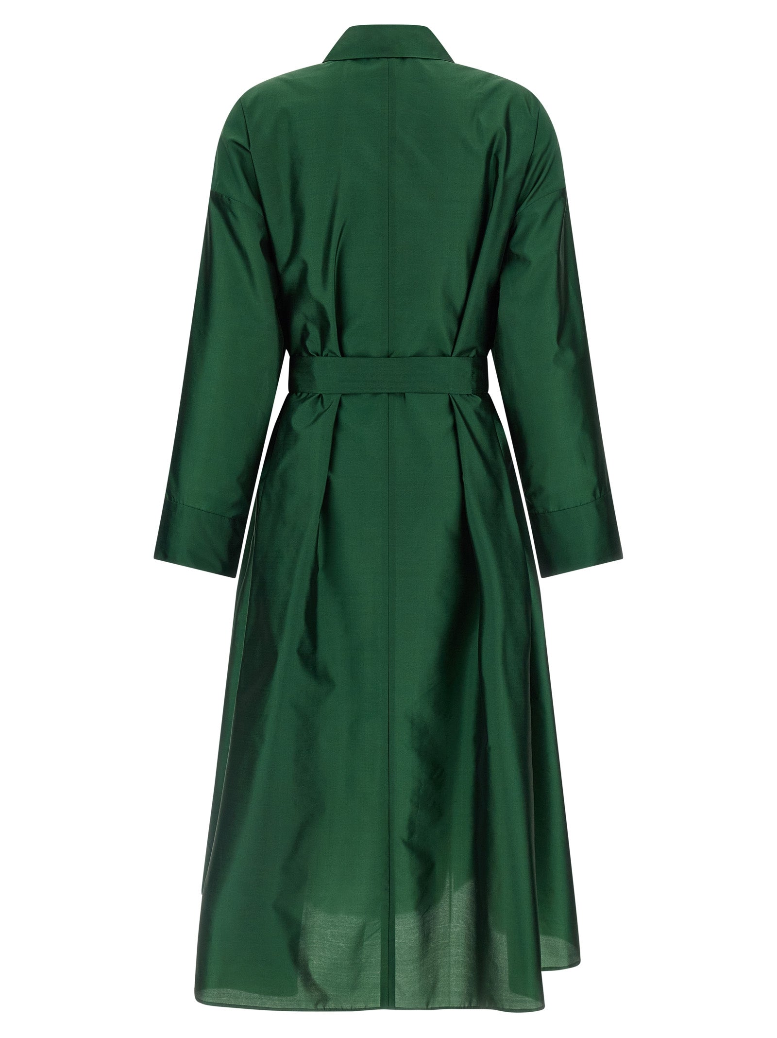 Bicolor Polyester Midi Dress