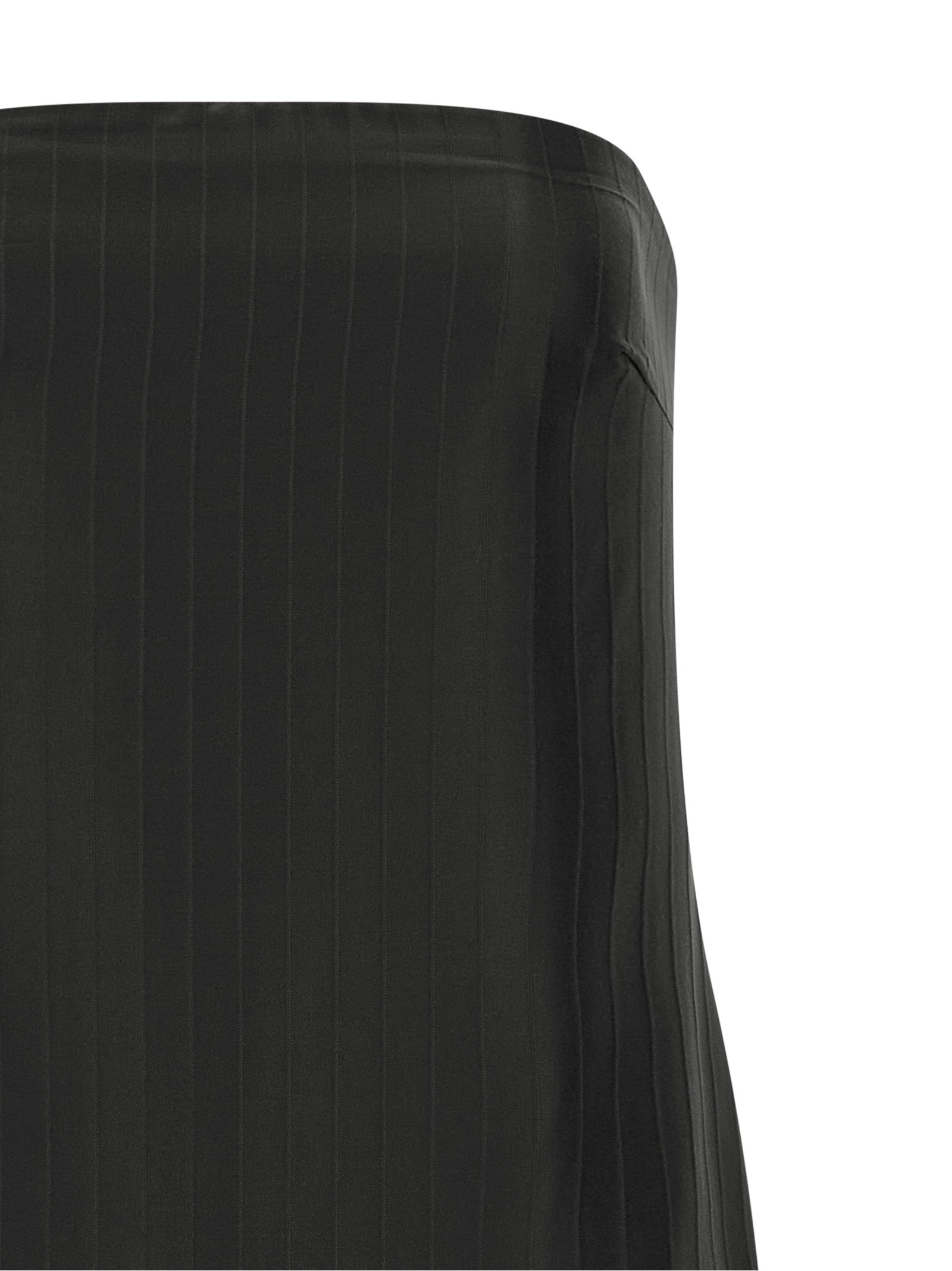 Black Viscose Midi Dress