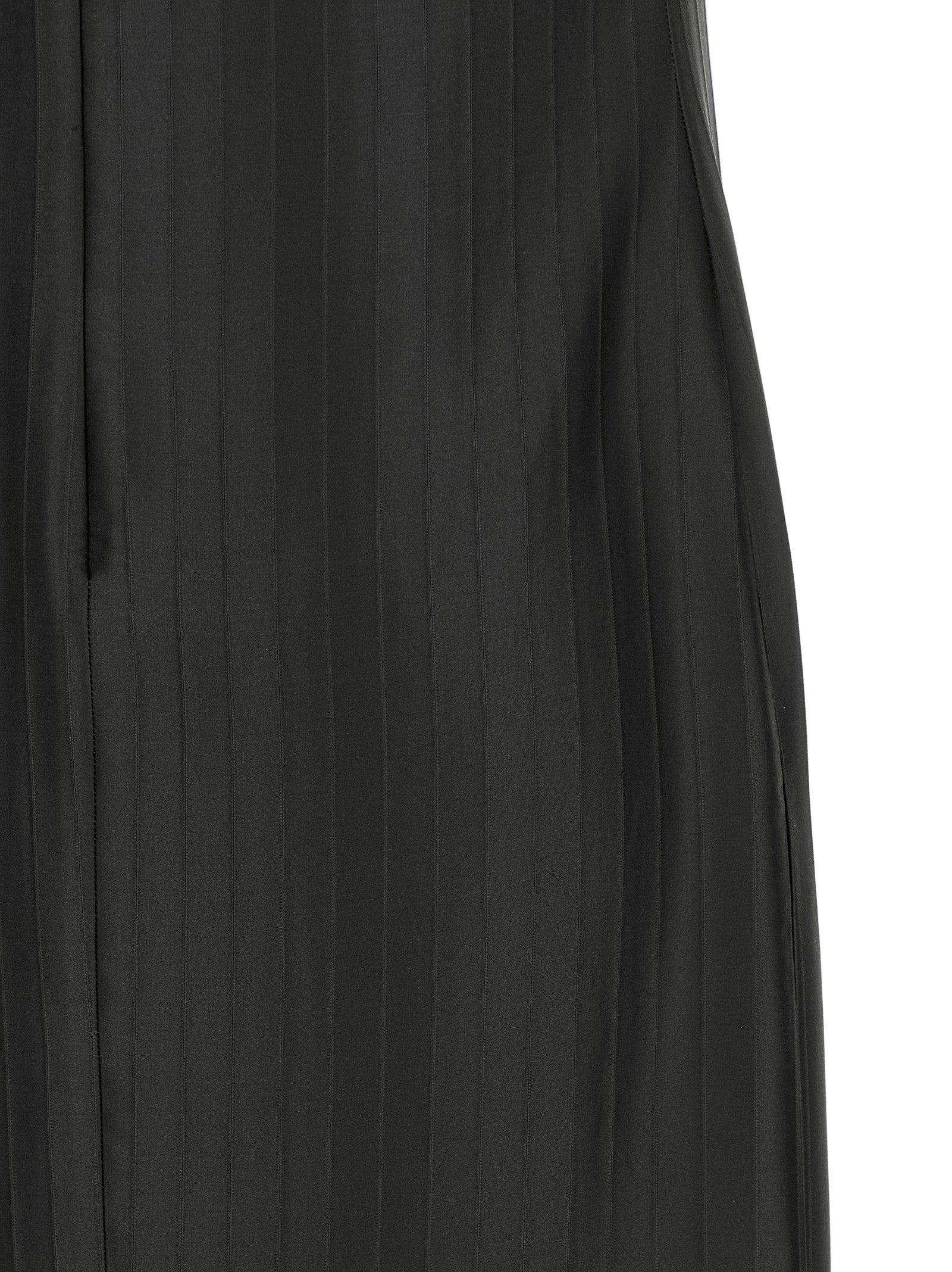 Black Viscose Midi Dress
