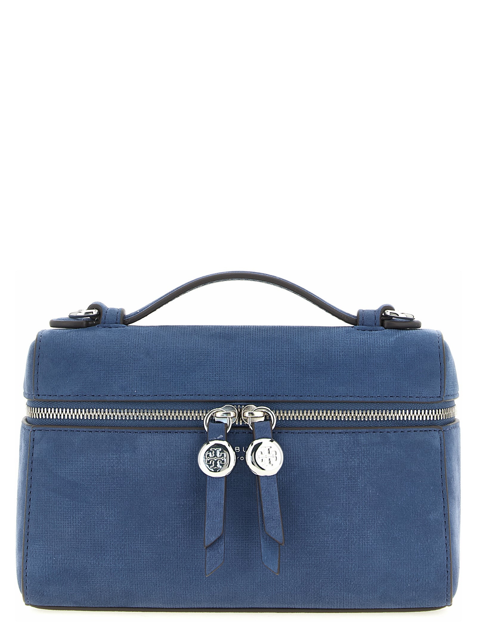 Blue Lamb Leather Handbag