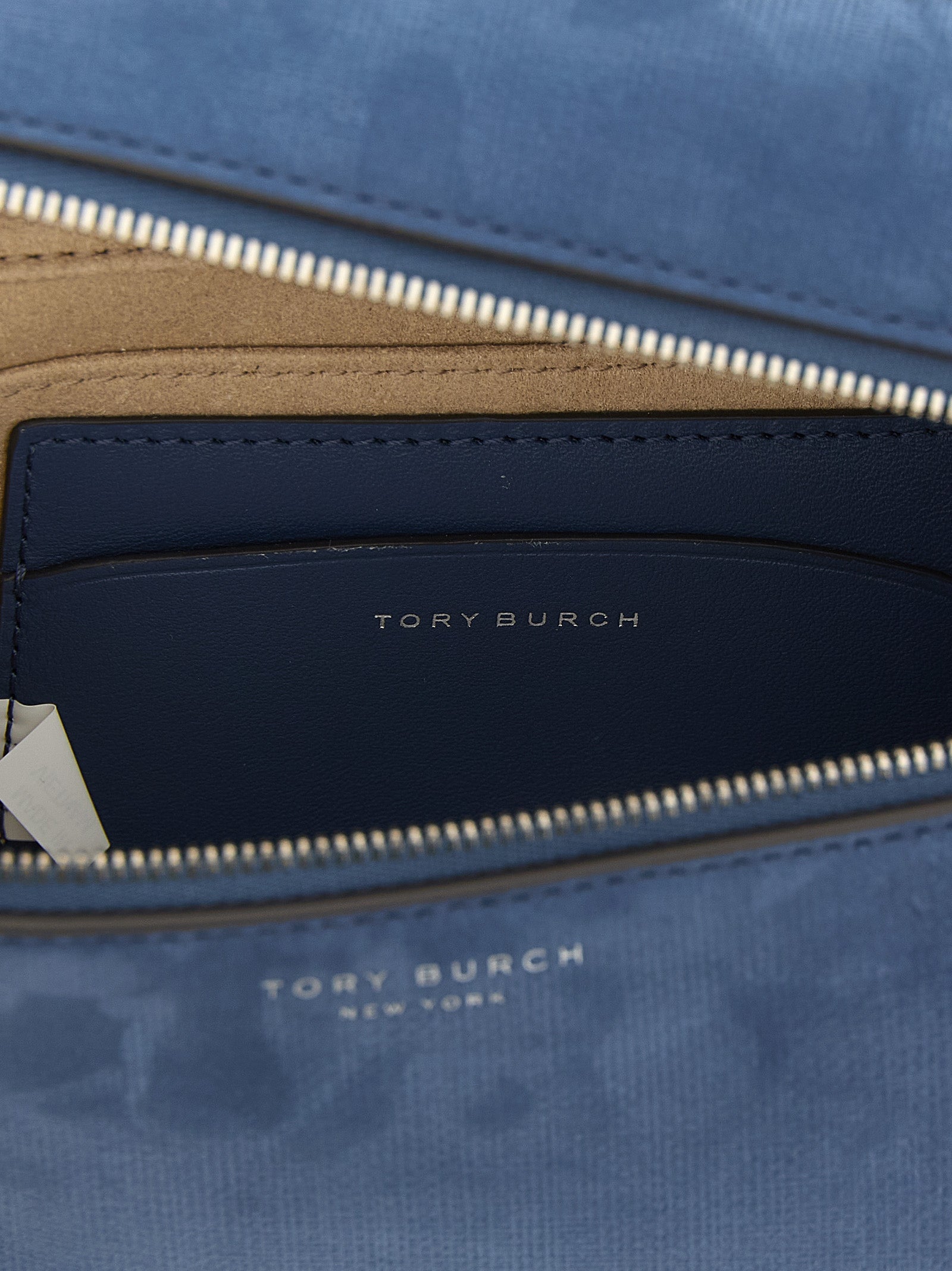 Blue Lamb Leather Handbag