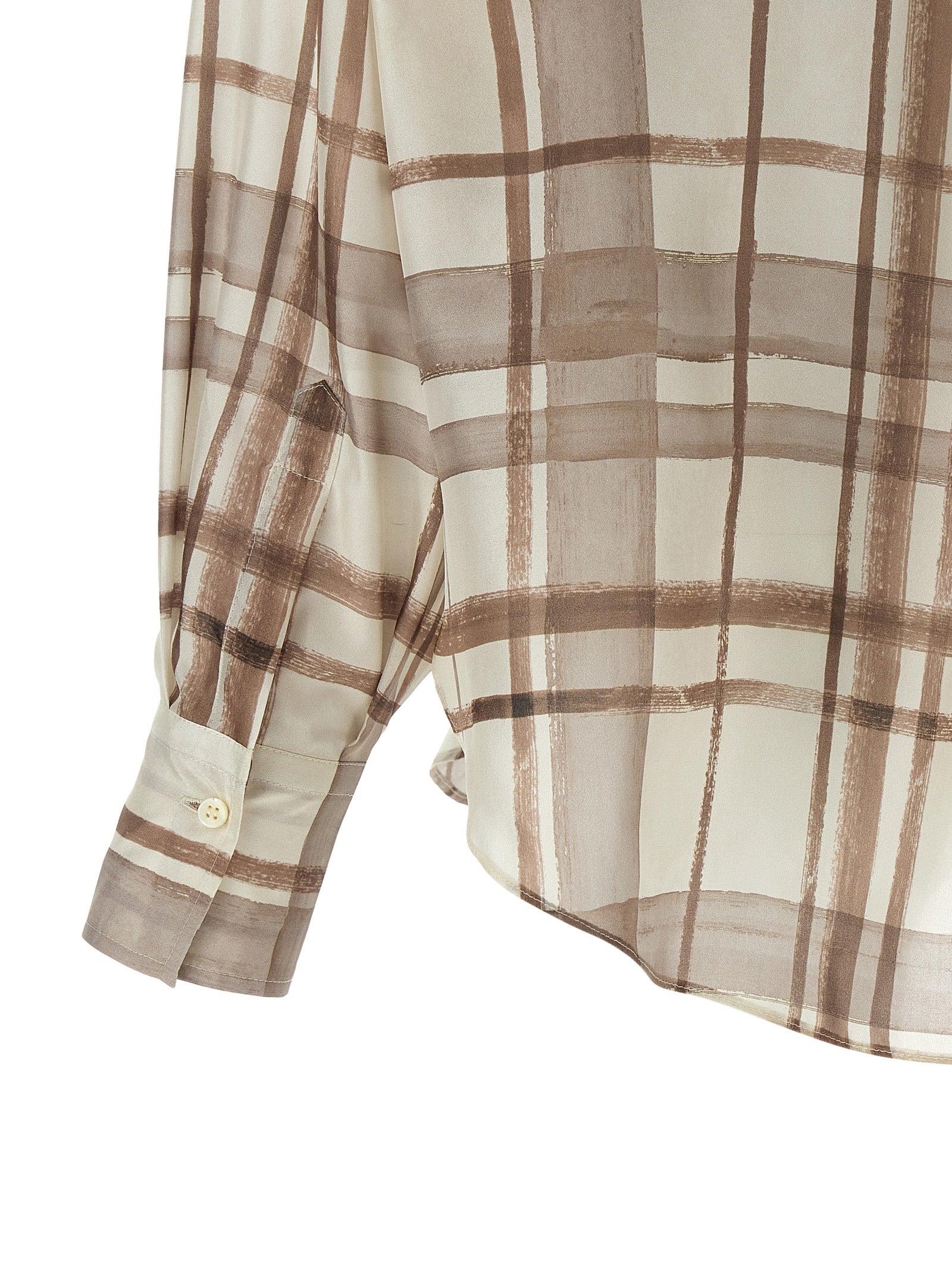 Beige Silk Blouse