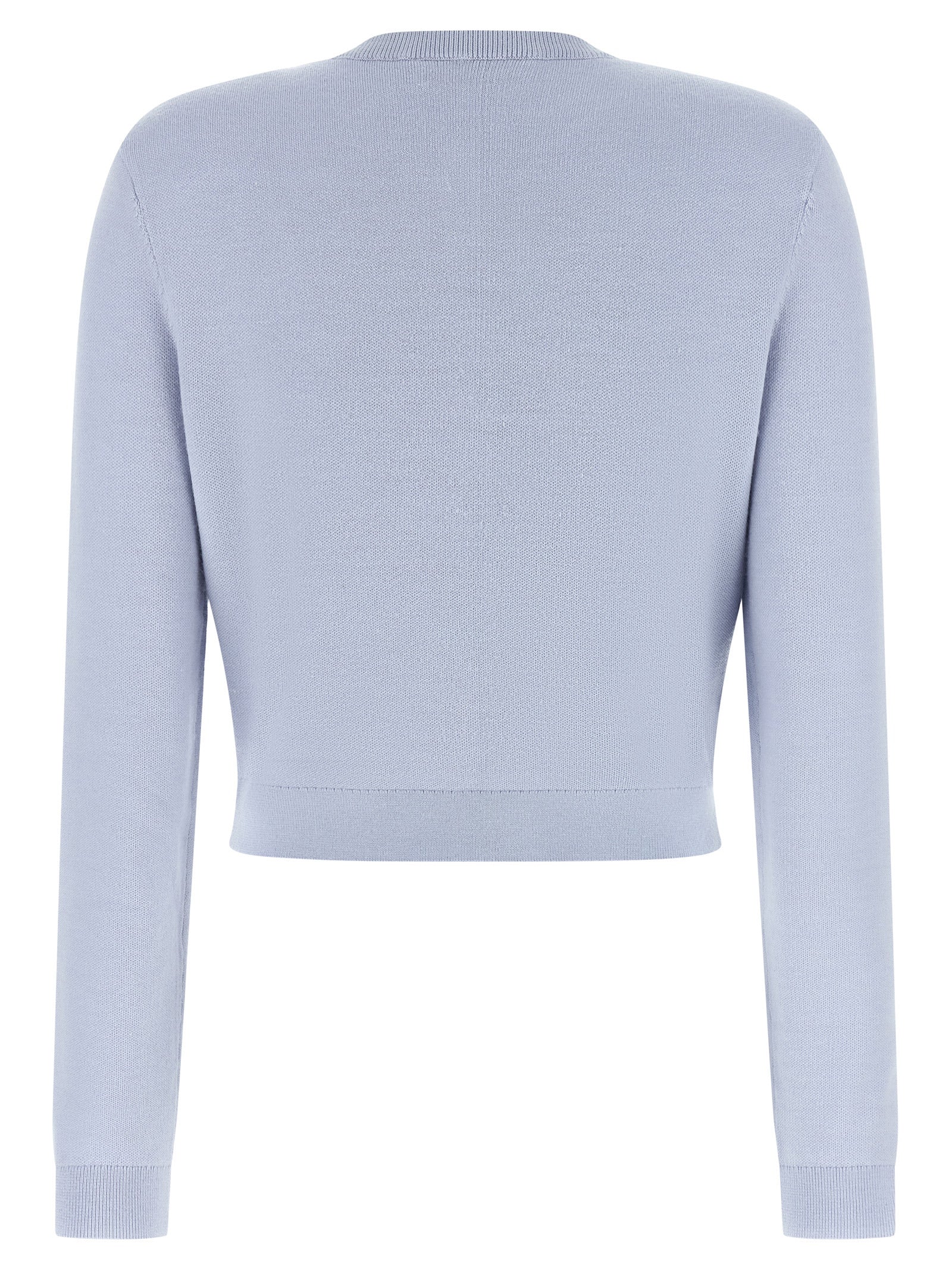 Blue Polyester Cardigan