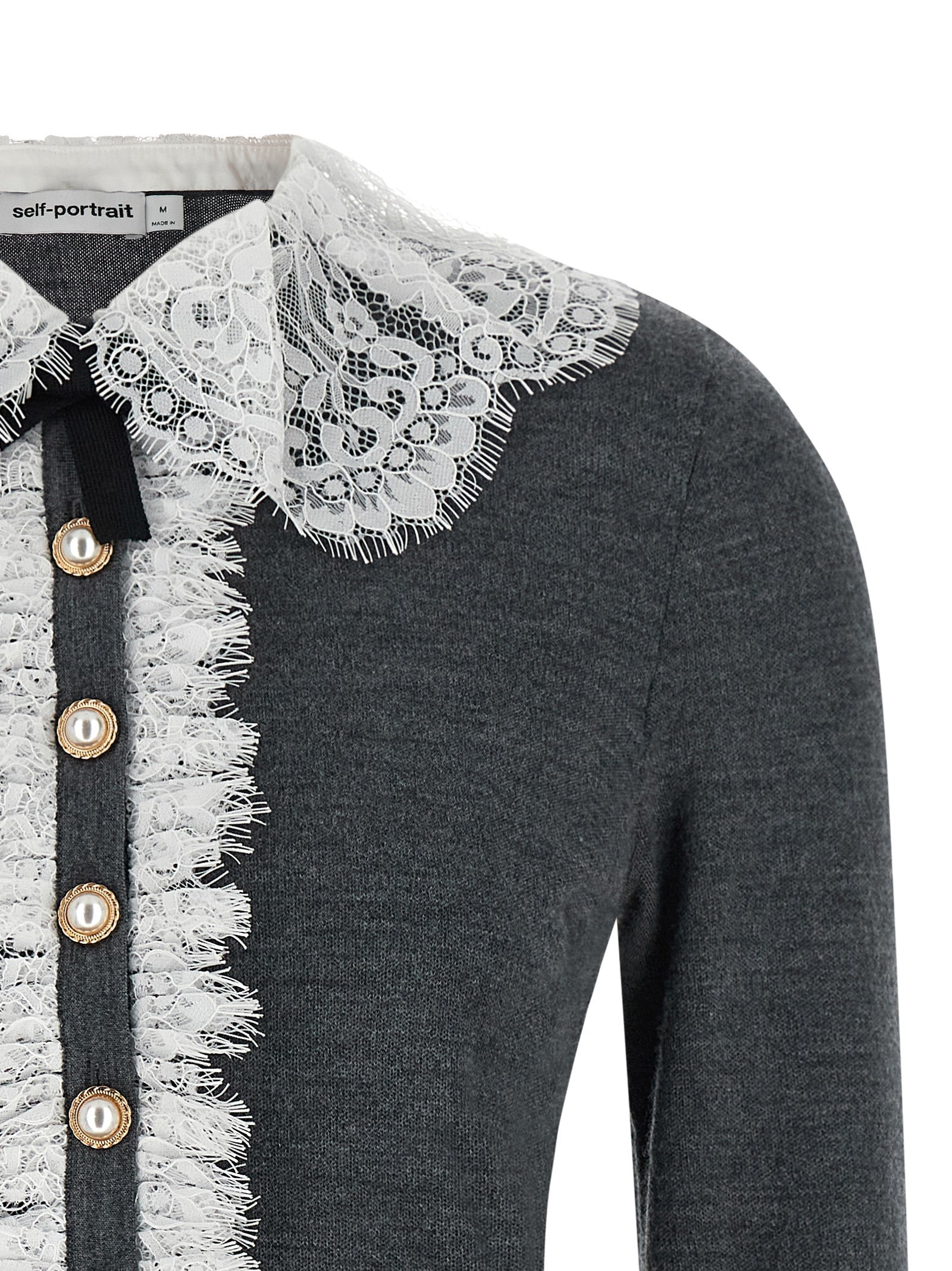 Gray Wool Cardigan