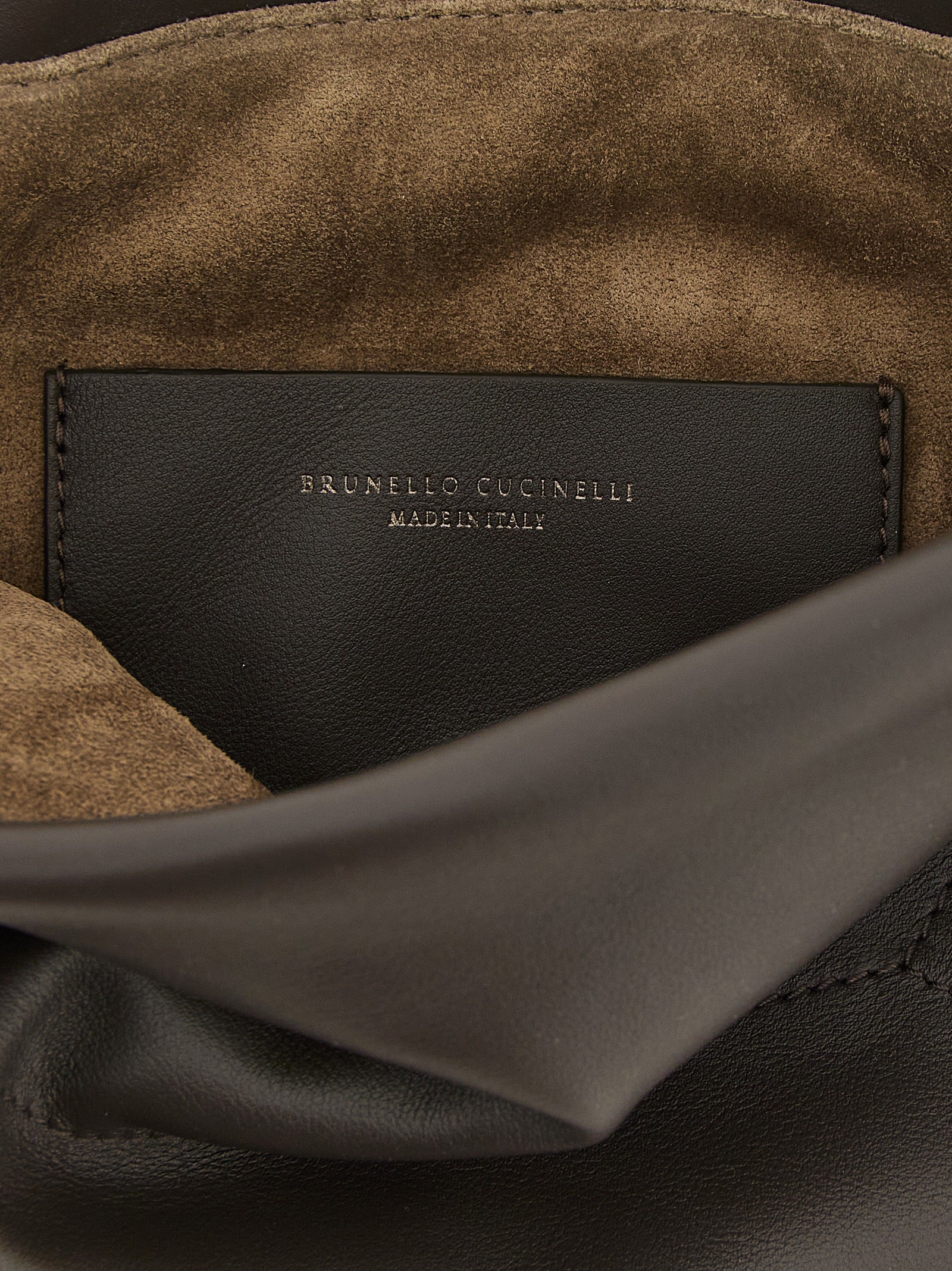 Brown Calfskin Clutch Bag