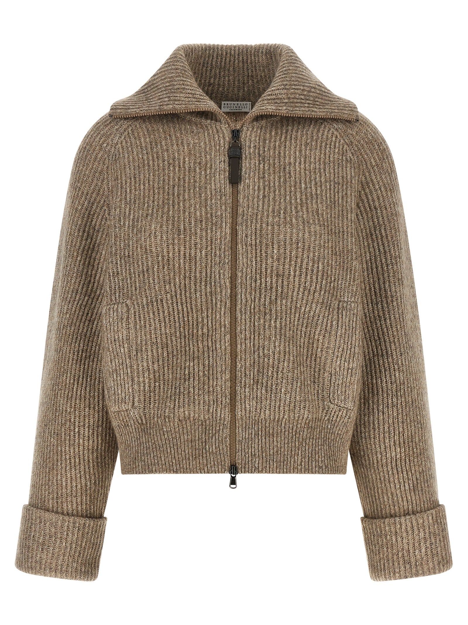 Beige Cashmere Cardigan