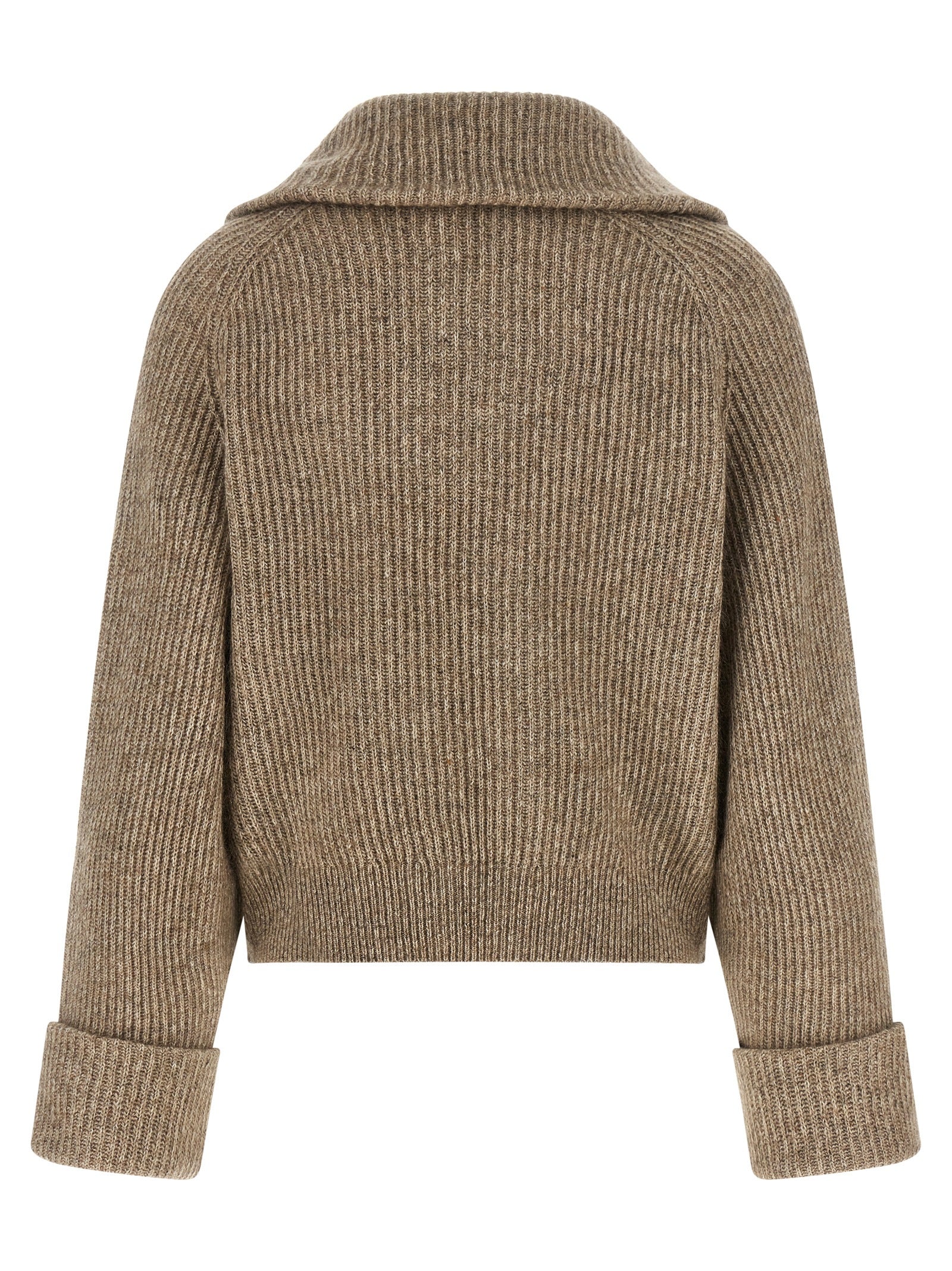 Beige Cashmere Cardigan