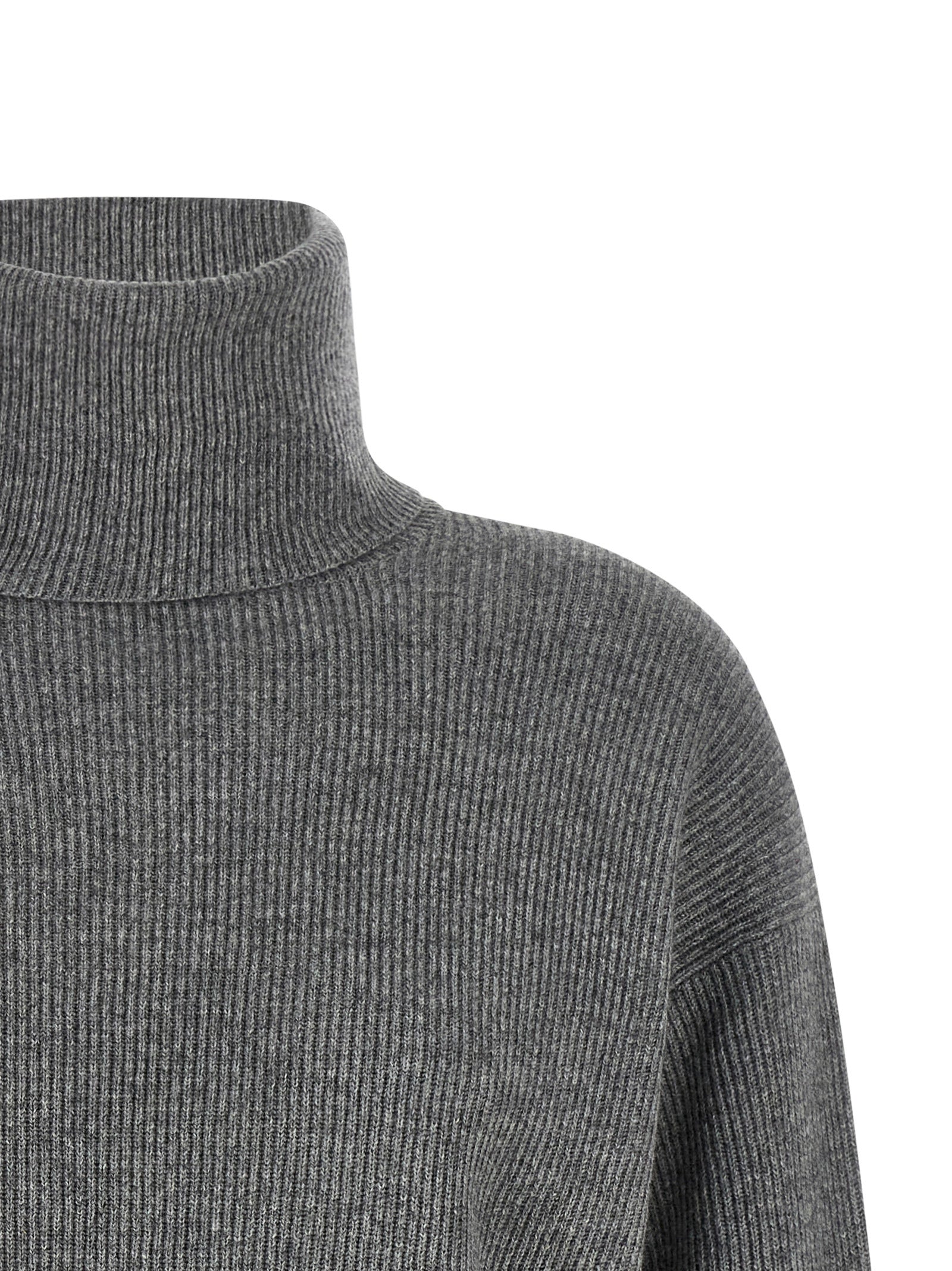 Gray Virgin Wool Cardigan