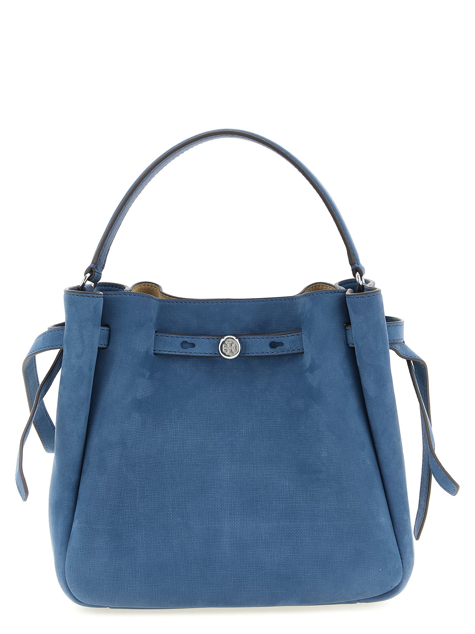 Blue Lamb Leather Handbag