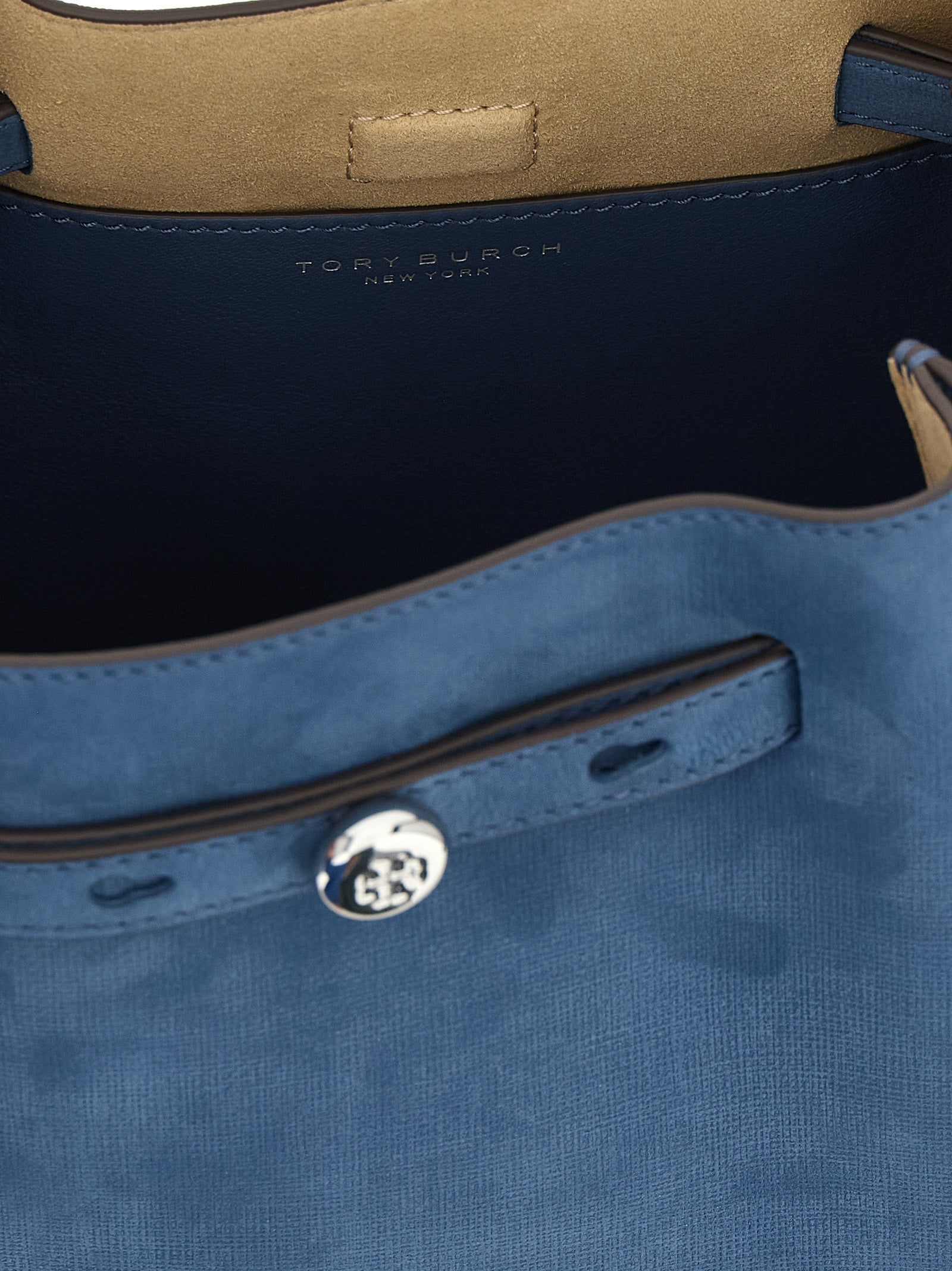 Blue Lamb Leather Handbag