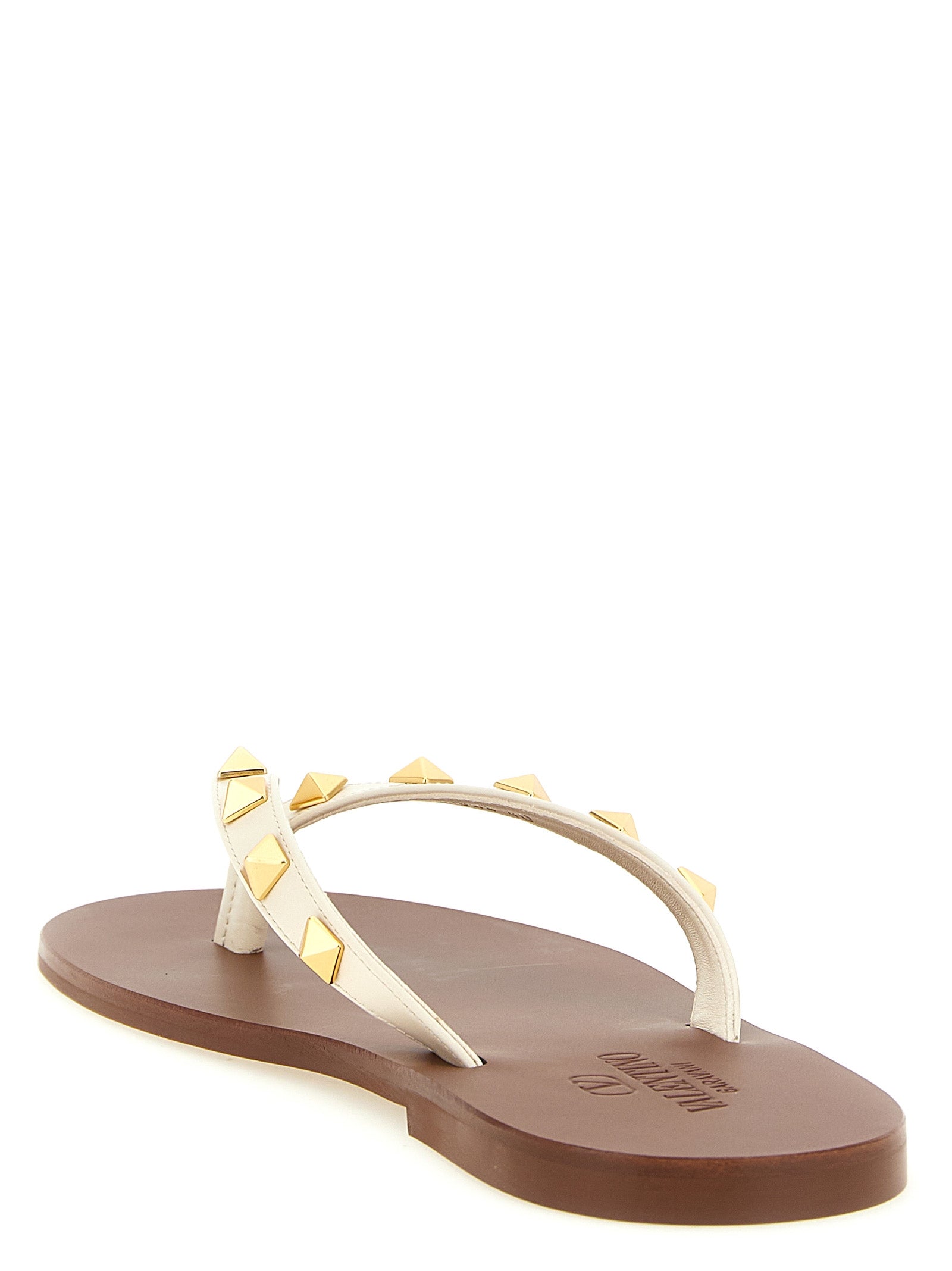 White Calfskin Slides