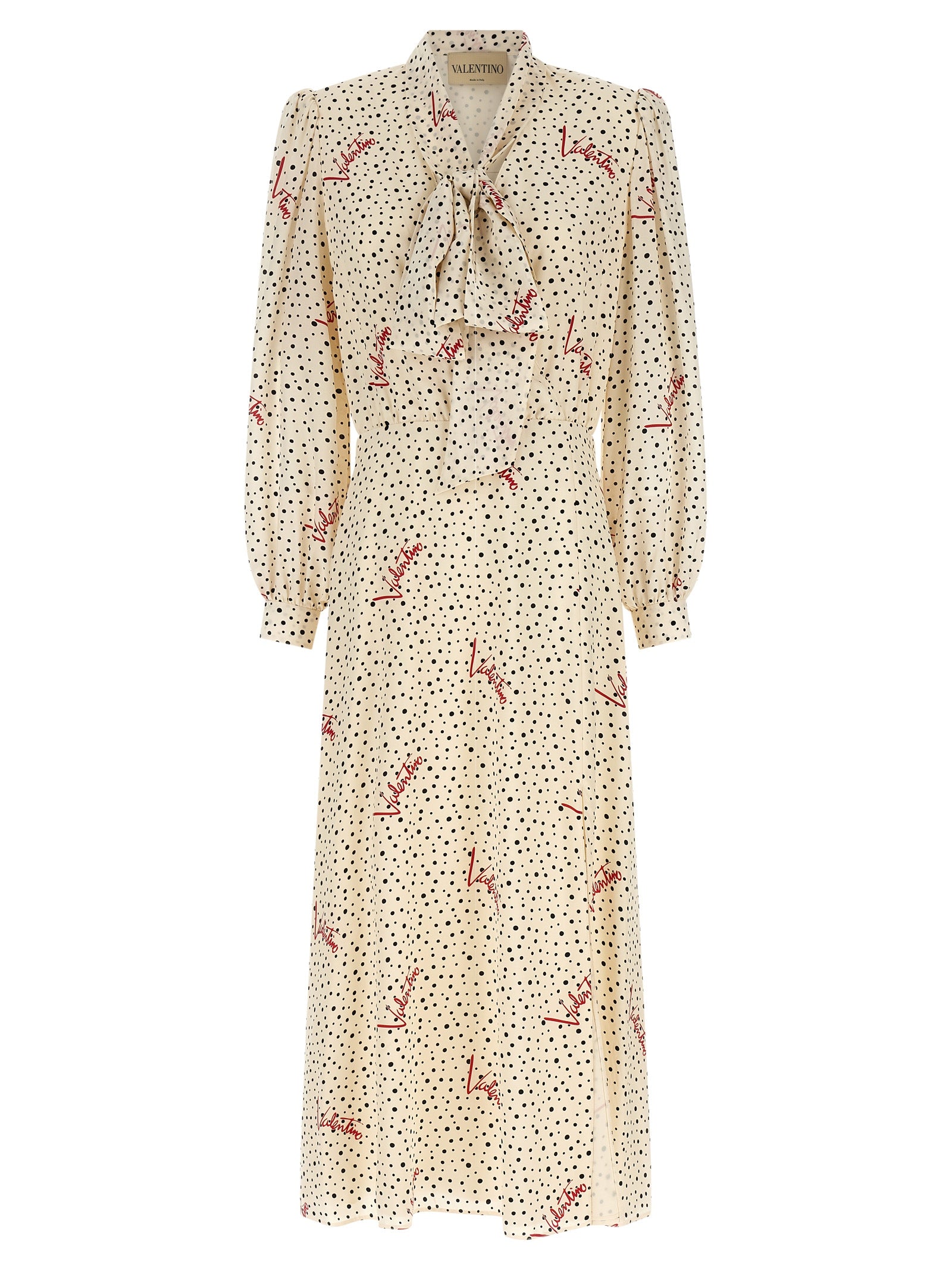 Multicolor Silk Midi Dress