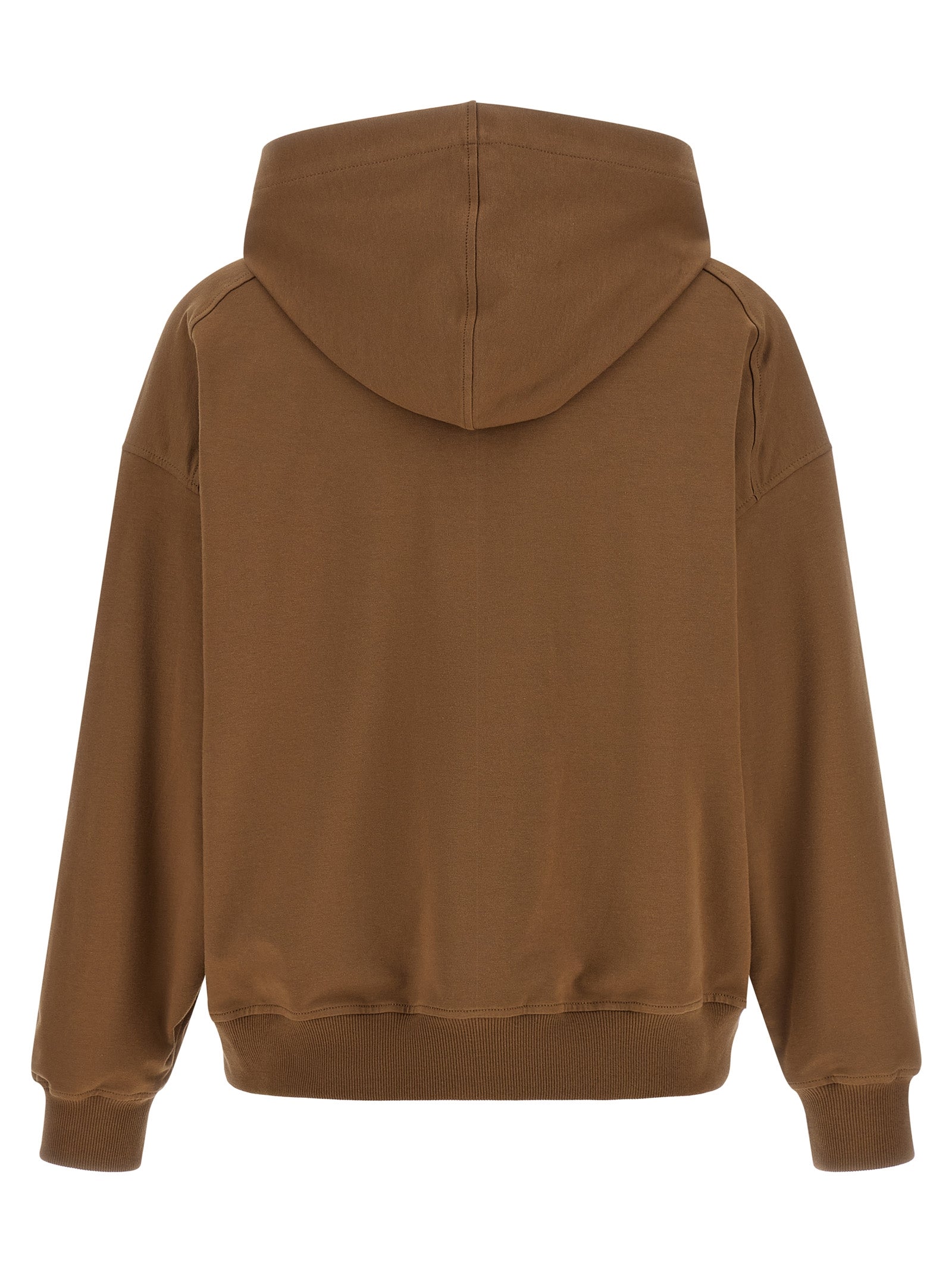 Brown Cotton Hoodie