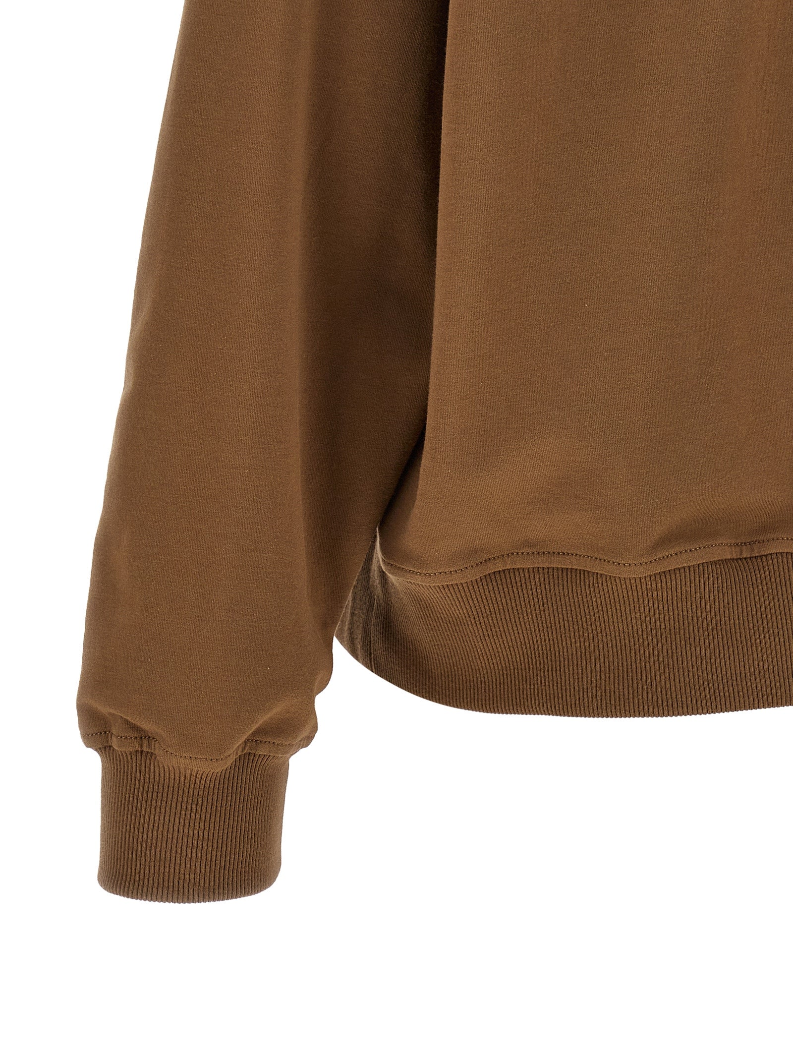 Brown Cotton Hoodie