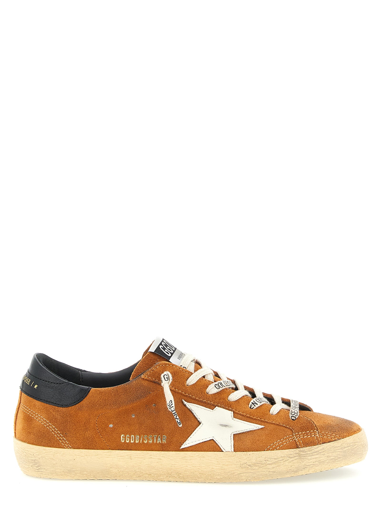 Orange Cowhide Low Top Sneakers