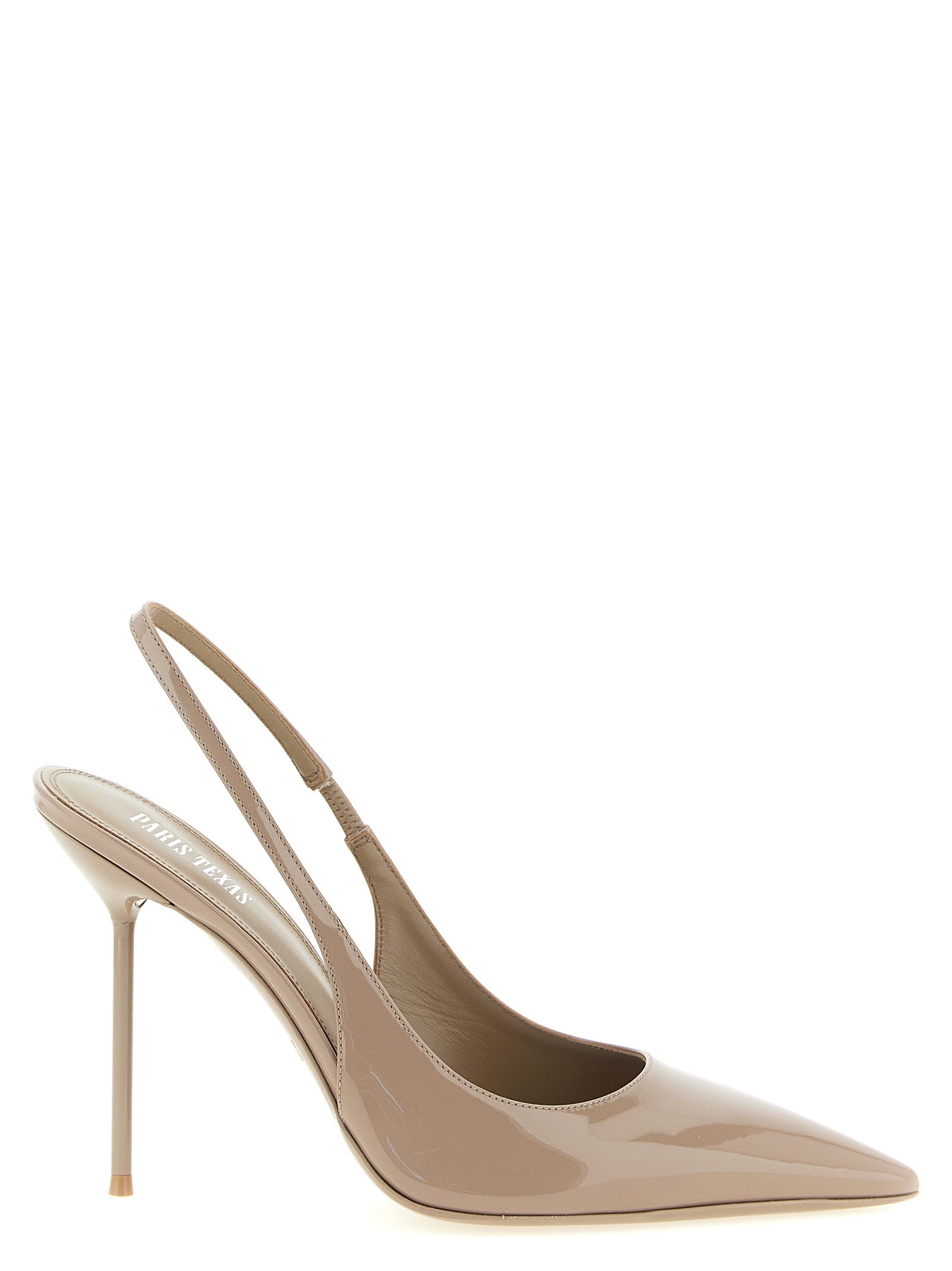 Beige Calfskin High Heel Pumps