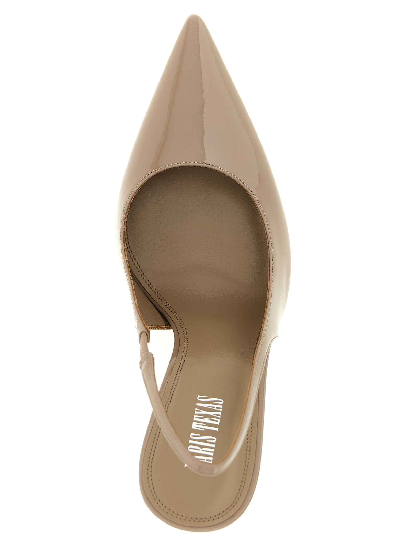 Beige Calfskin High Heel Pumps