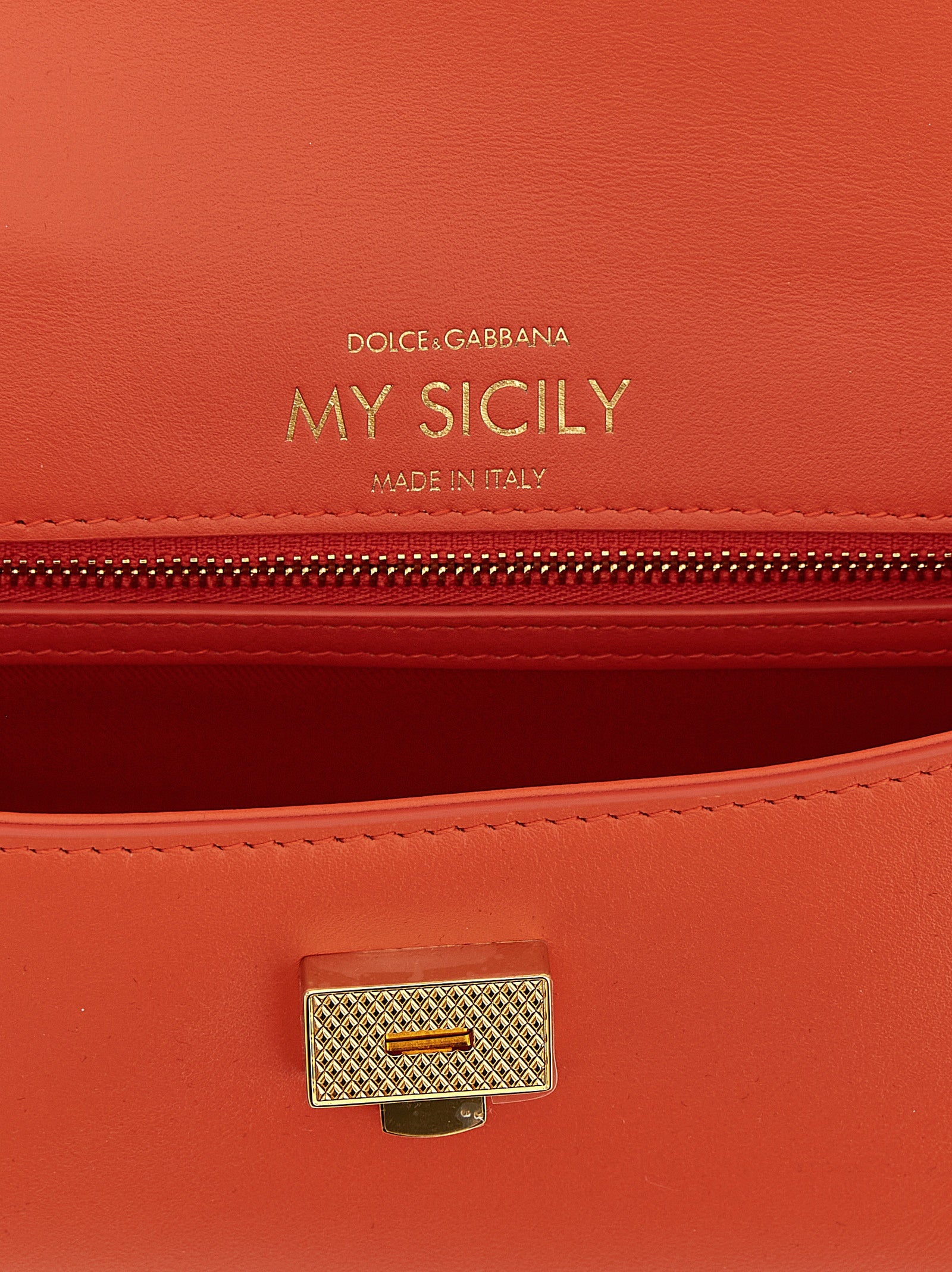 Orange Calfskin Handbag