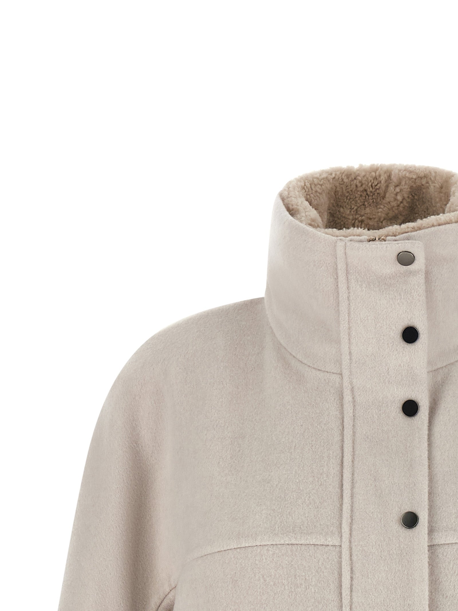 Gray Virgin Wool Coat