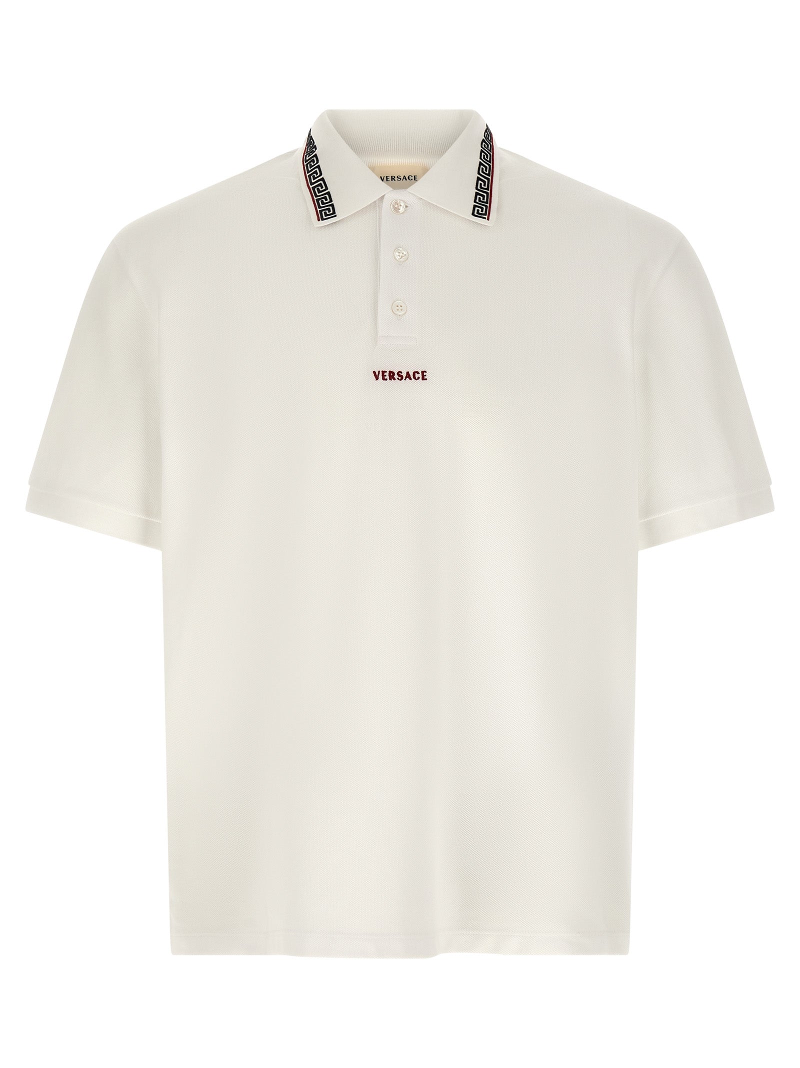 White Cotton Polo Shirt