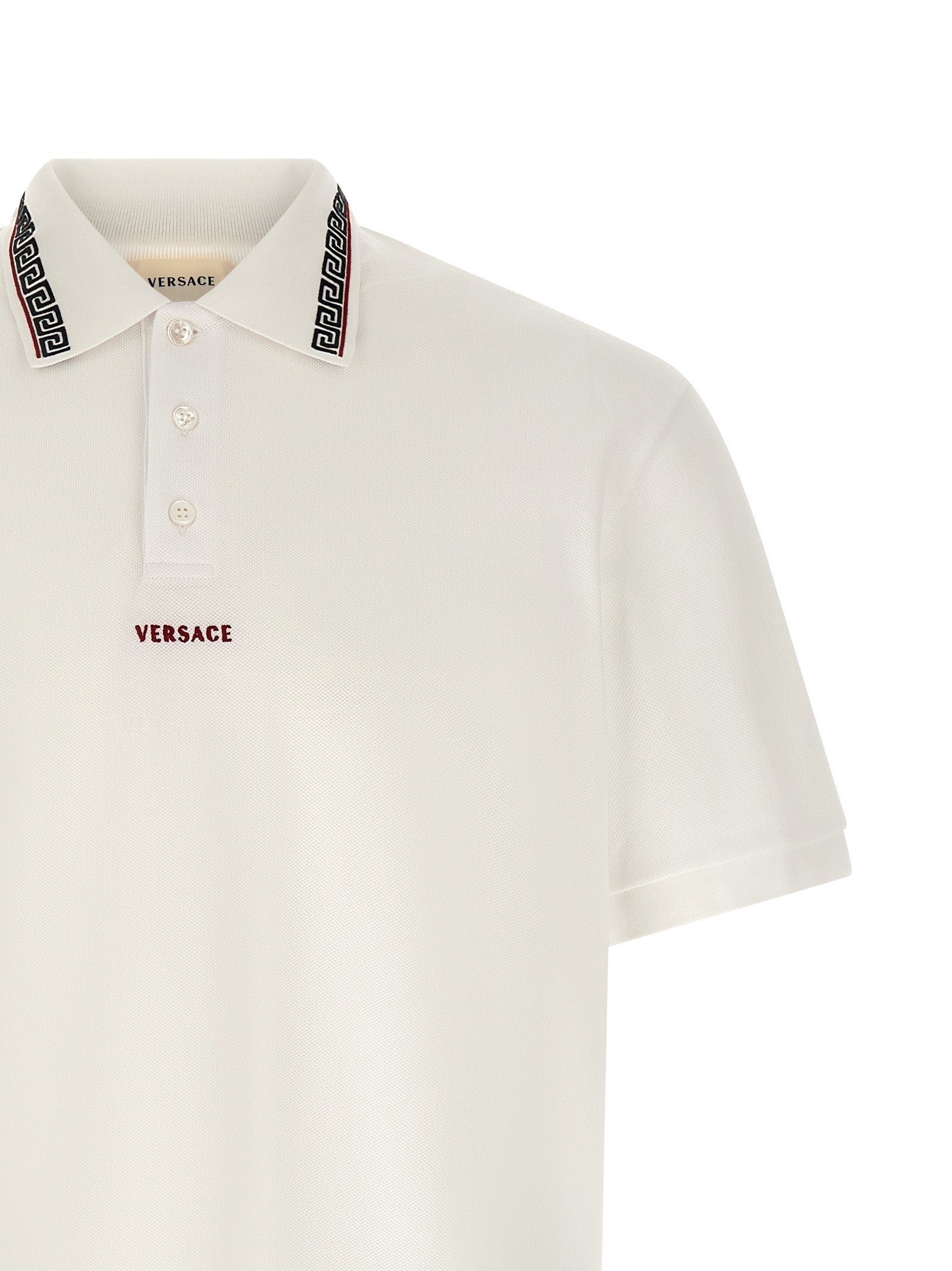White Cotton Polo Shirt